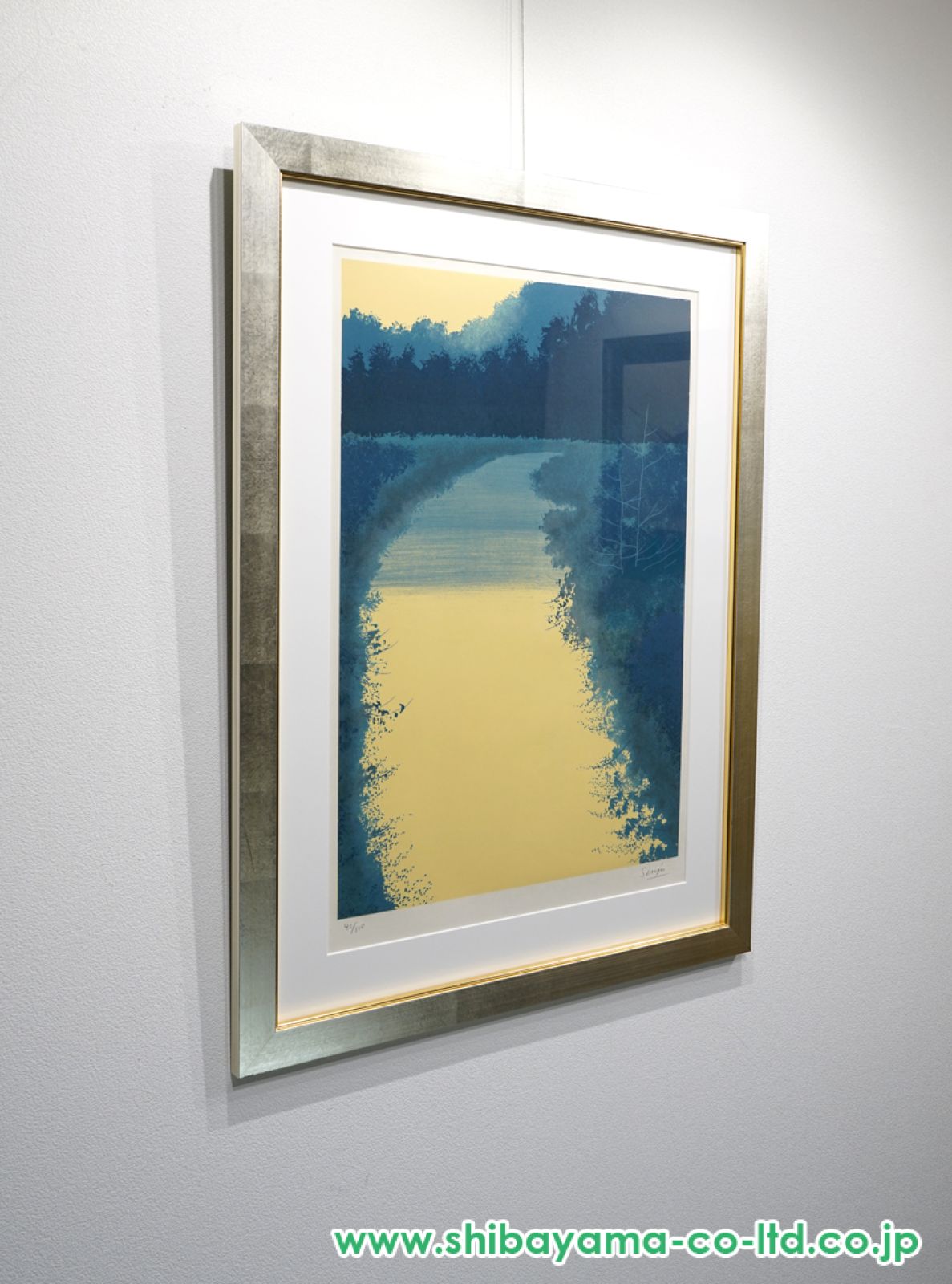 絵画　リトグラフ　海辺２ 岡野浩二「リーフ Ⅱ」リトグラフ 額装 55/150 海 絵画 F - メルカリ