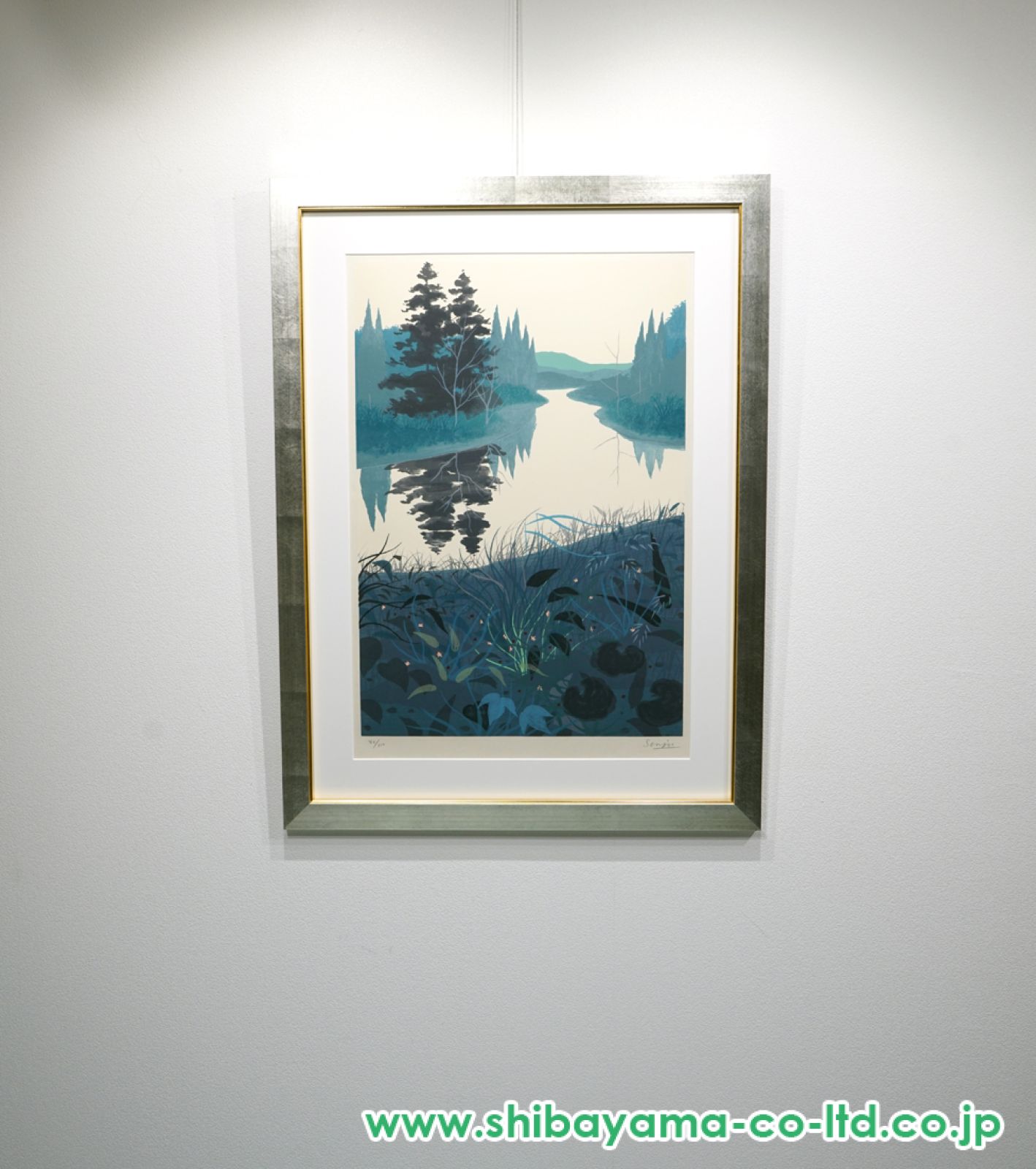 絵画　リトグラフ　海辺 東山魁夷「雲立つ嶺」リトグラフ＋新復刻画 :: 絵画買取・販売