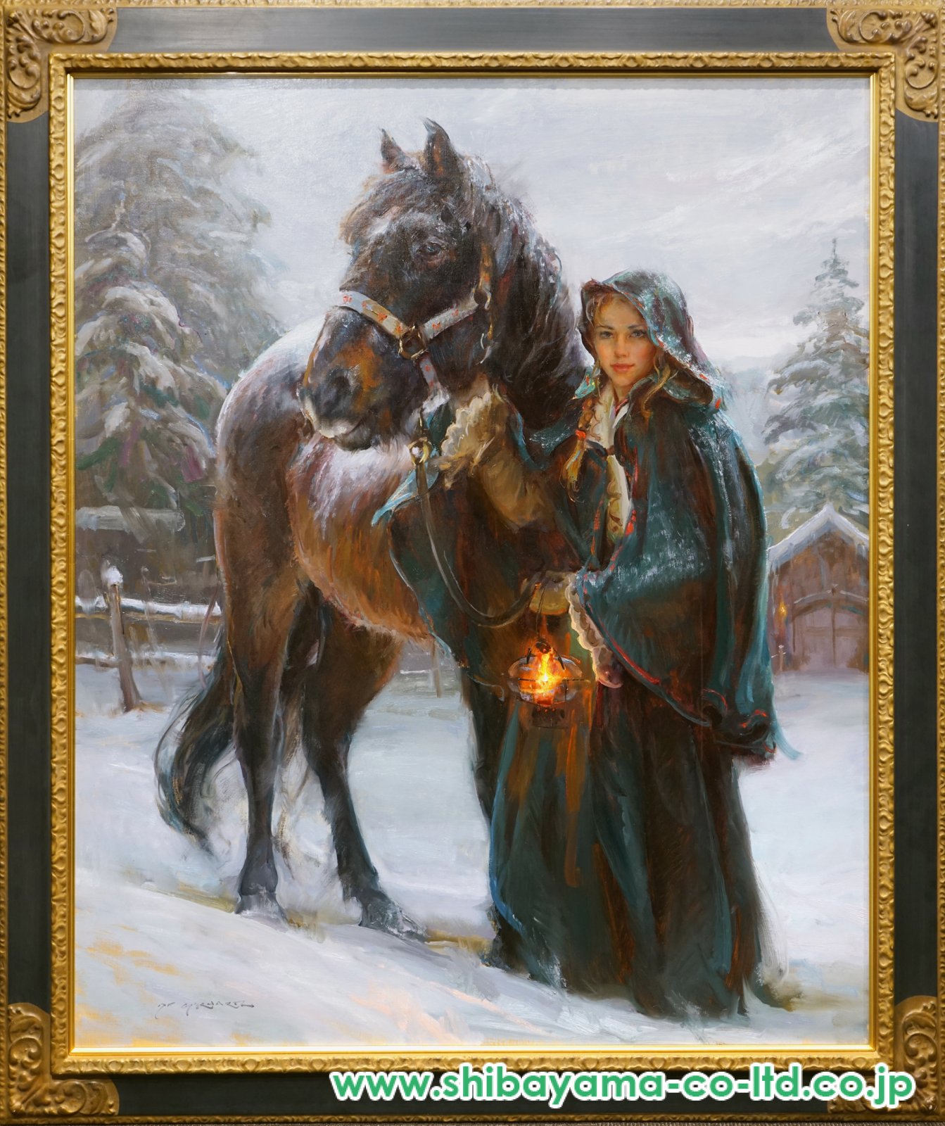 ダン.ゲァハルツ ダニエル・F.ゲァハルツ(Daniel F.Gerhartz) 「輝きの瞬間」油彩