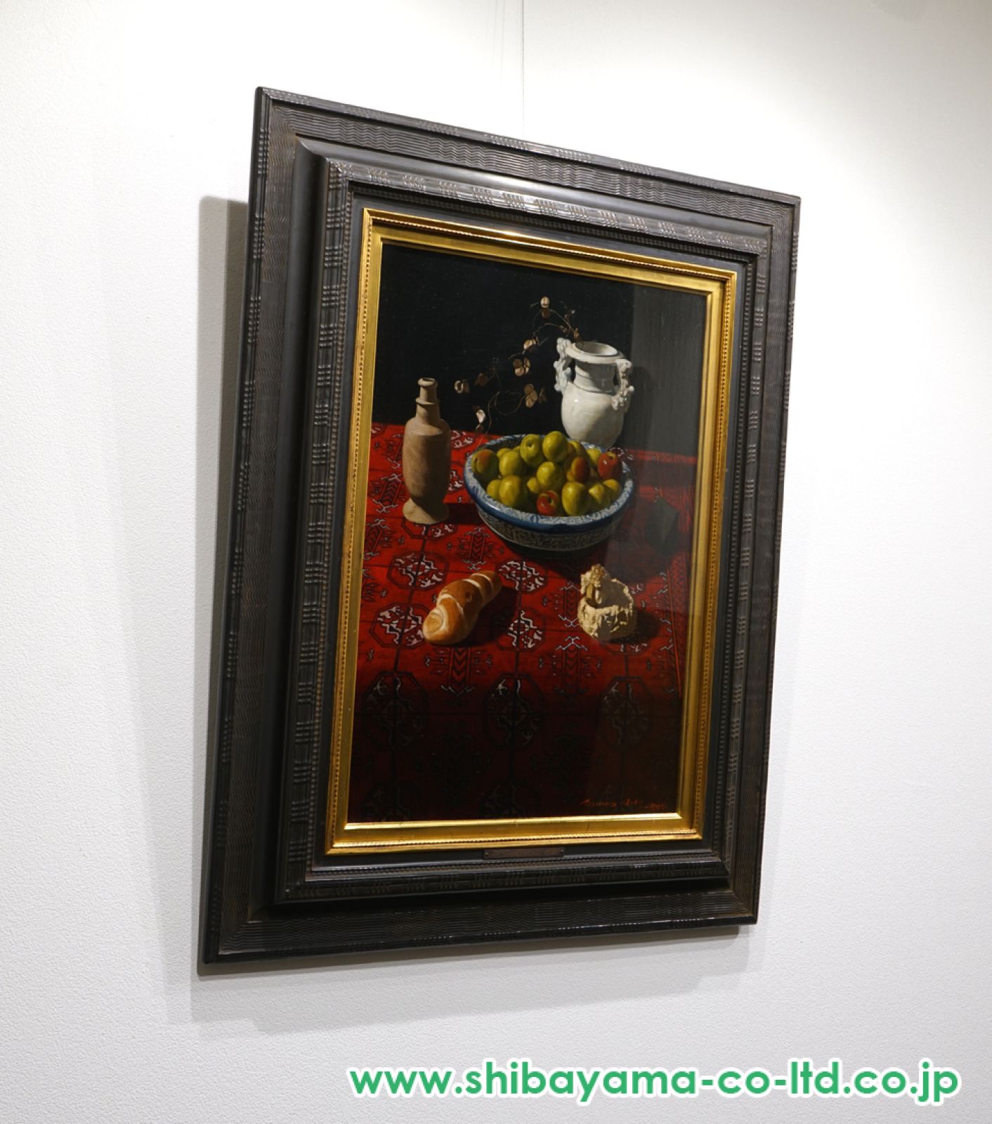 青木敏郎「静物」油彩 M15号 :: 絵画買取・販売 - シバヤマ