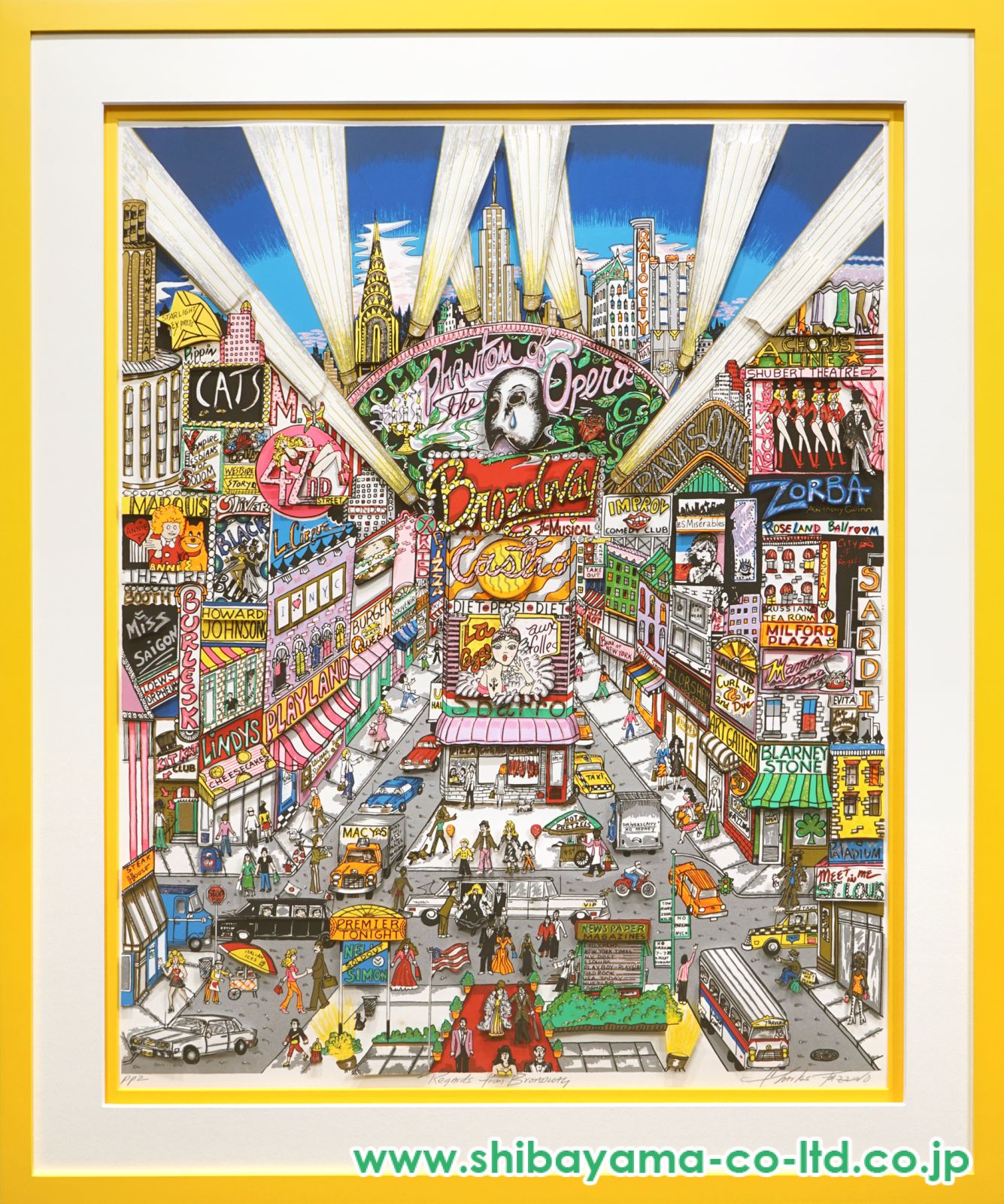 チャールズ・ファジーノ「Regards From Broadway」3Dシルク