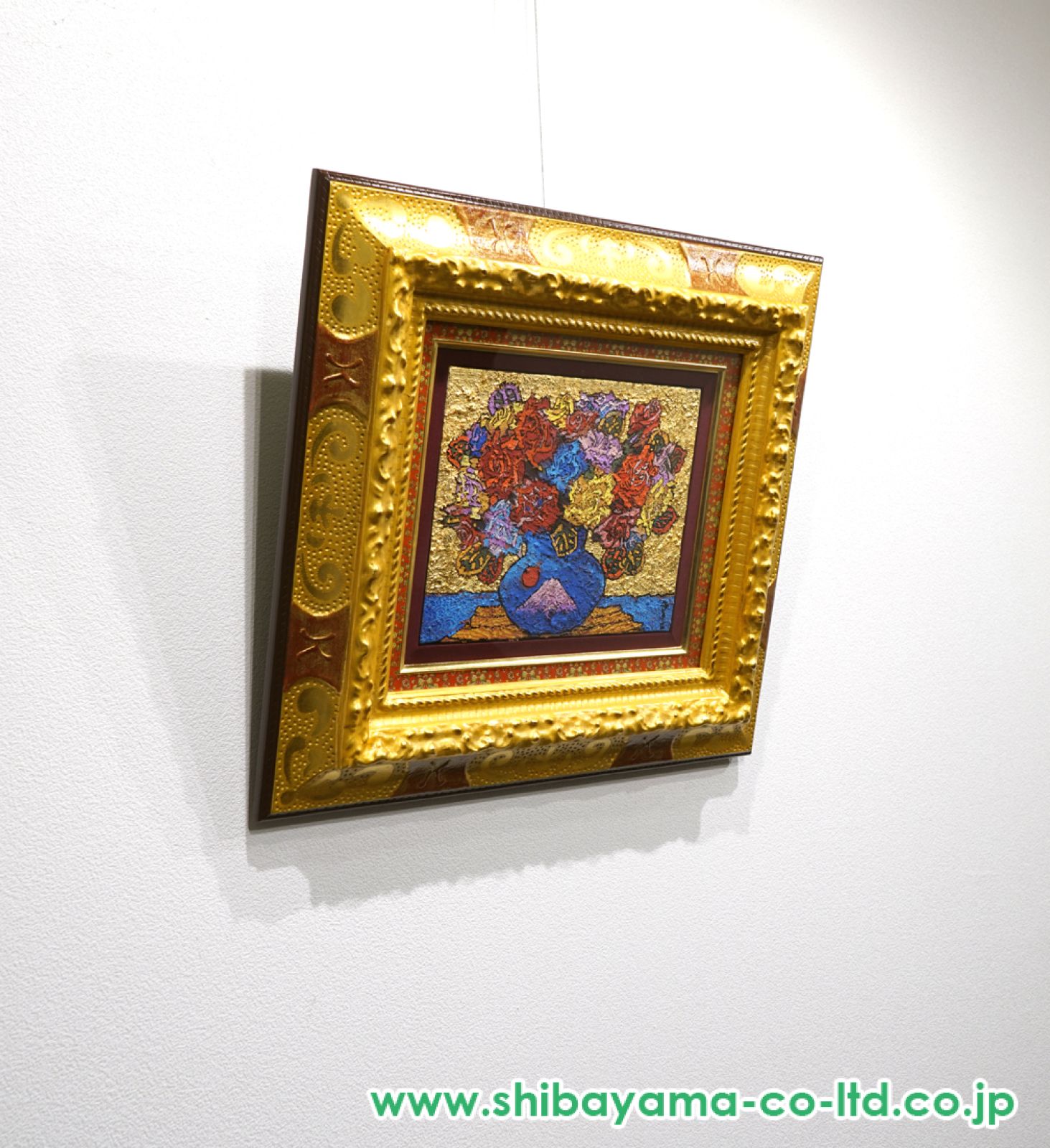 Amazon | 絹谷幸二 薔薇 花 絵画 静物画 シルクスクリーン 版画