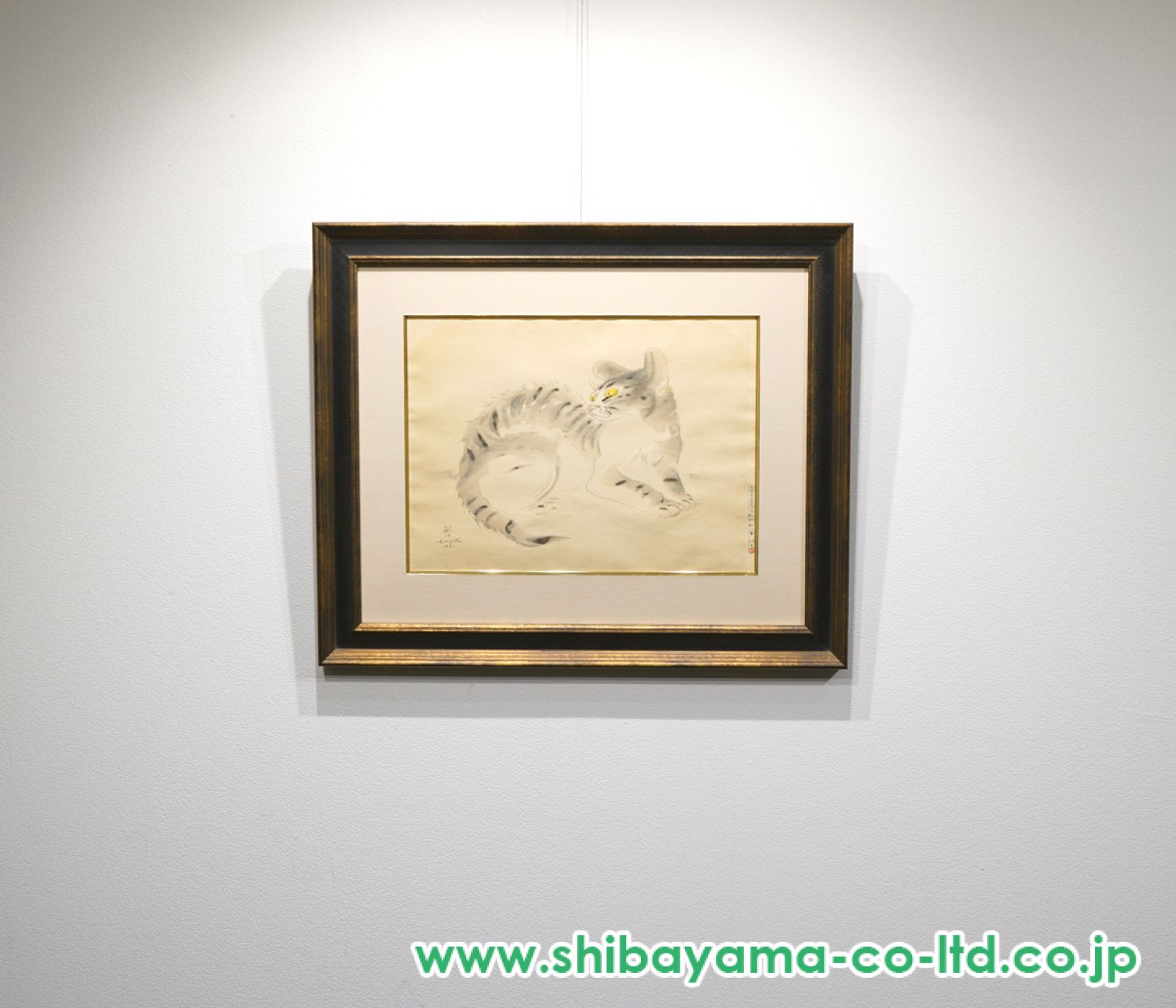 藤田嗣治「猫」木版画 :: 絵画買取・販売 - シバヤマ