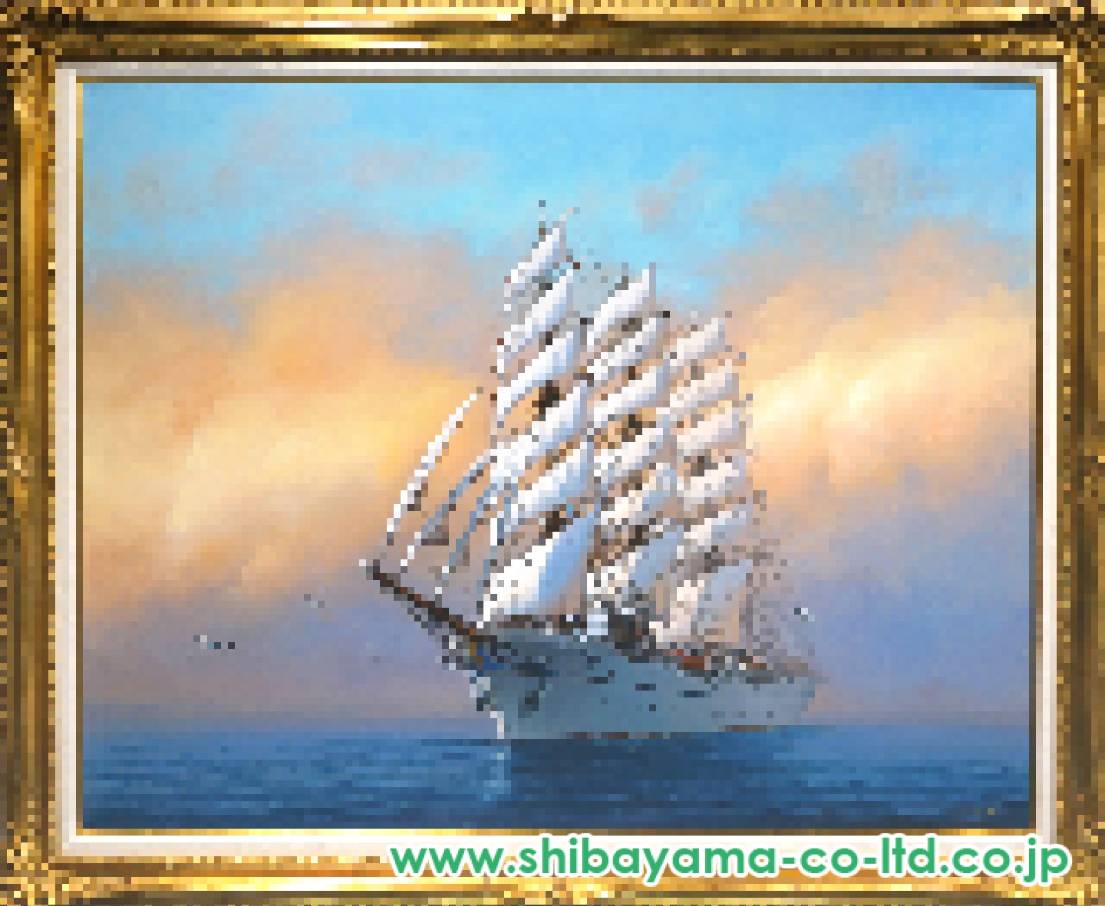 梶田達二「朝もやの海」油彩 50号 :: 絵画買取・販売 - シバヤマ