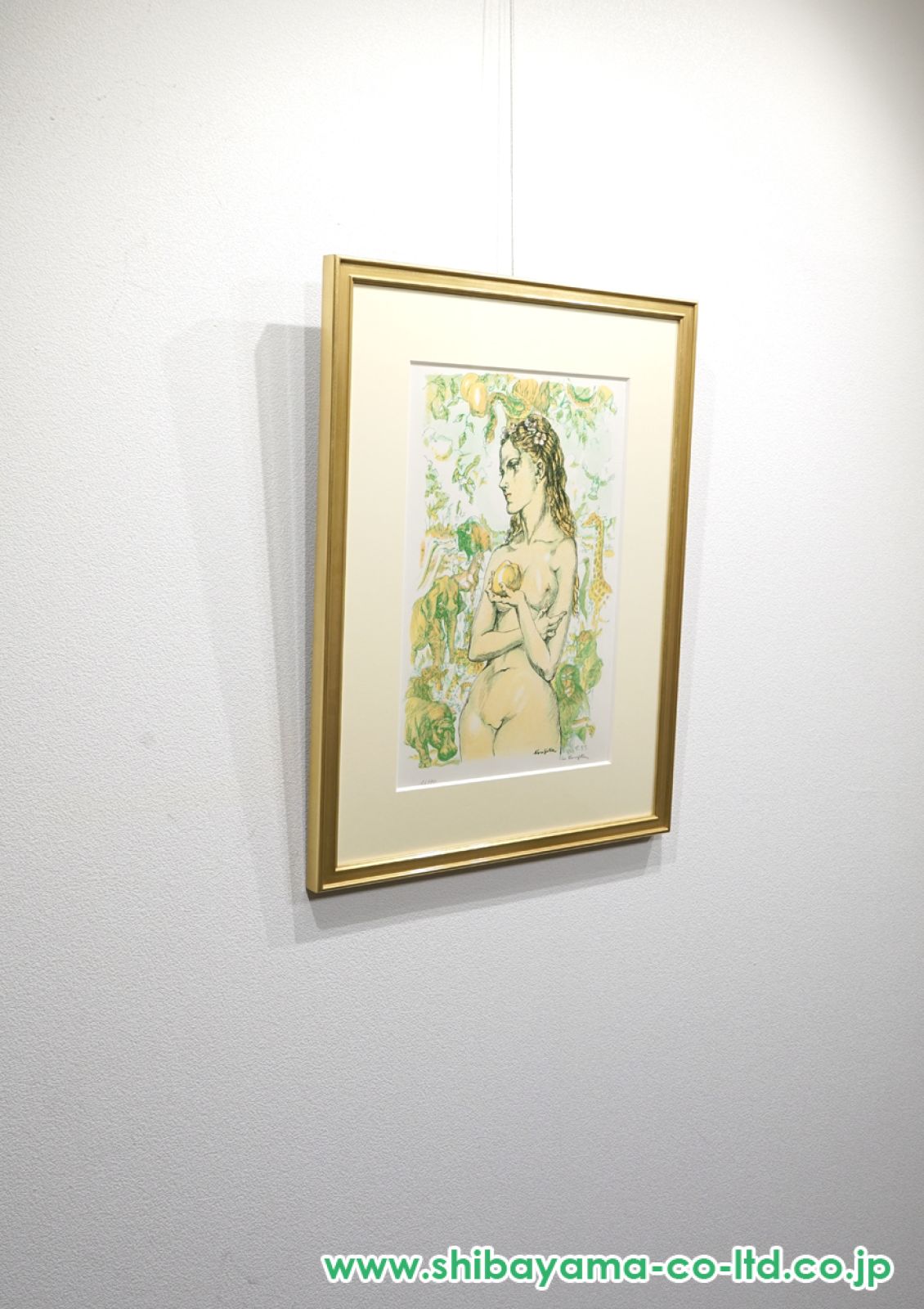 藤田嗣治「イブ」リトグラフ :: 絵画買取・販売 - シバヤマ