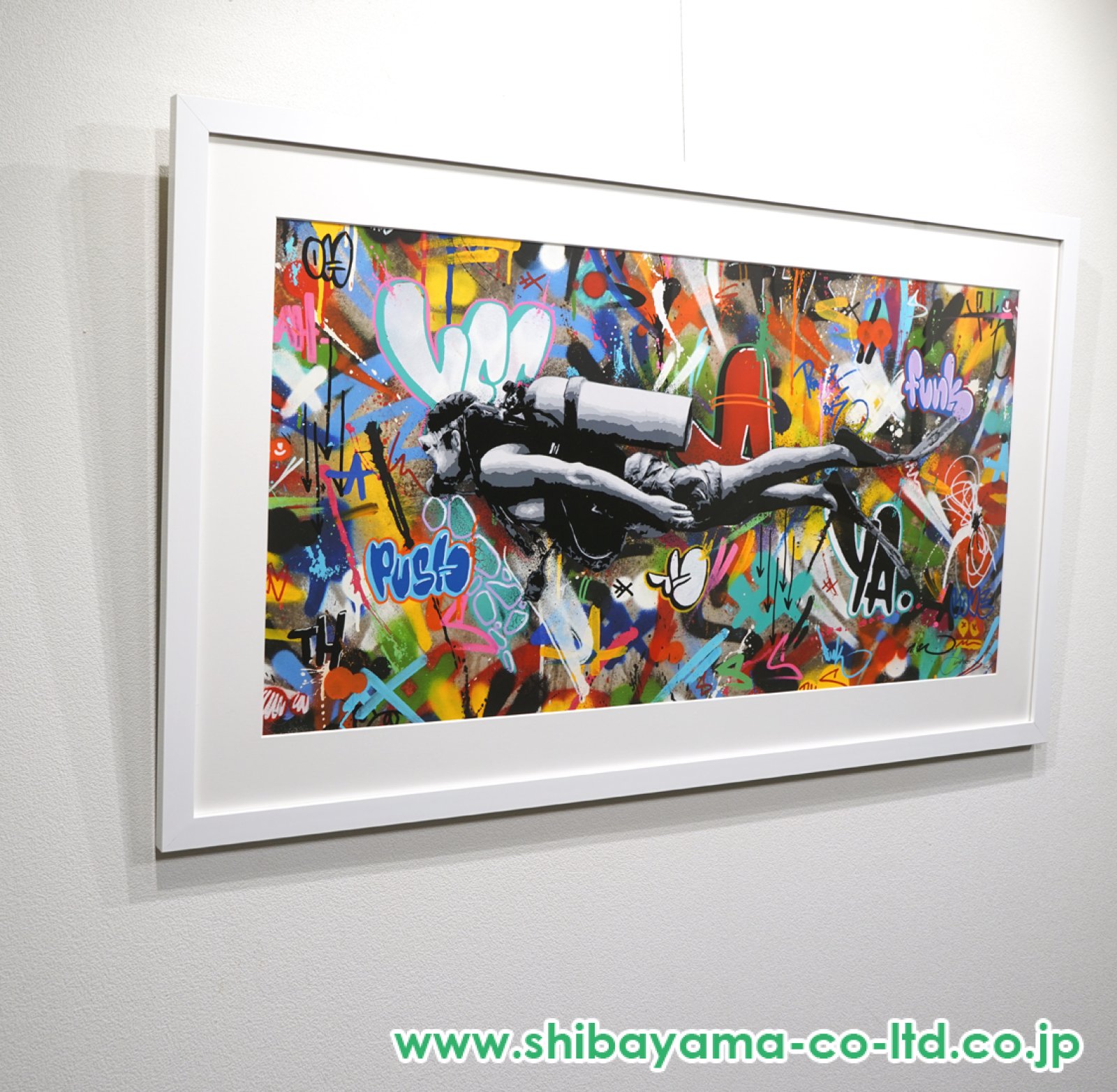 Martin Whatson「Scuba Diver」シルクスクリーン＋ジークレー