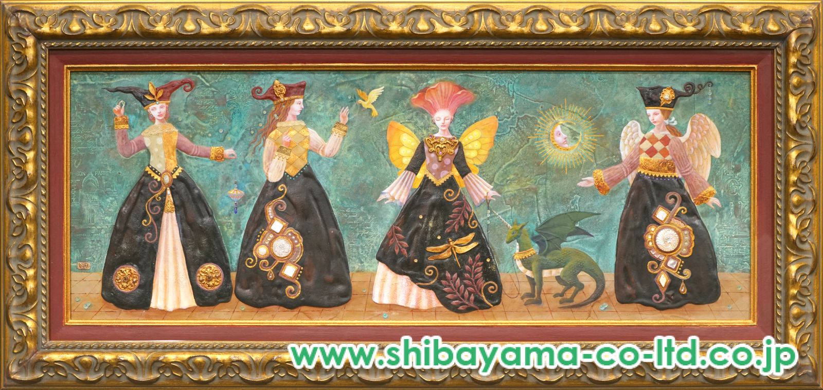 宝永たかこ「水の国からの伝言」油彩 :: 絵画買取・販売 - シバヤマ