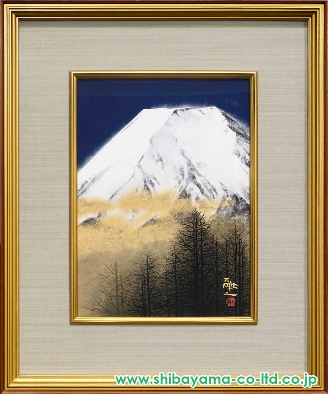 加藤せき、【私の富士山】、希少な大判額装用画集より、美品、日本人画家 加藤東一「 暁富士 」リトグラフ 版画 版画日本画絵画富士山送料
