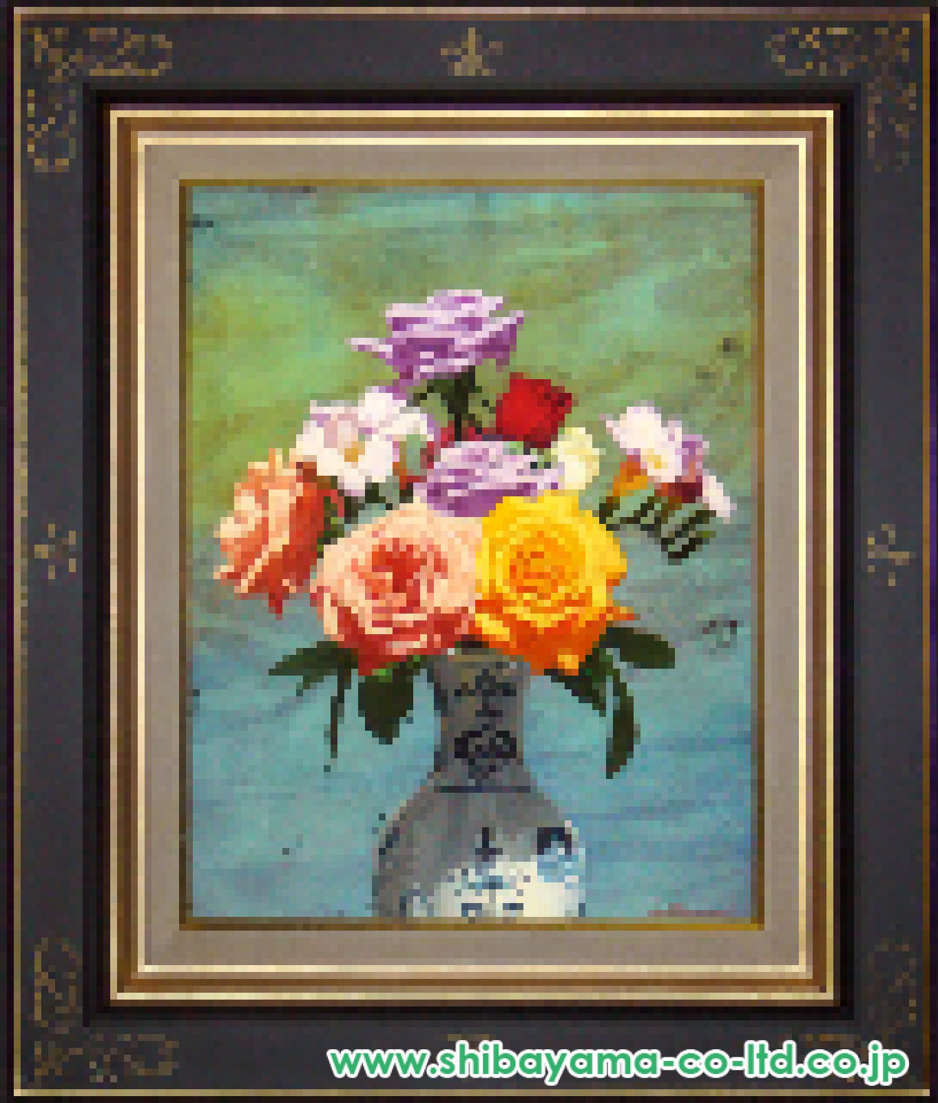 清水悦男「春宴」油彩 6号 :: 絵画買取・販売 - シバヤマ