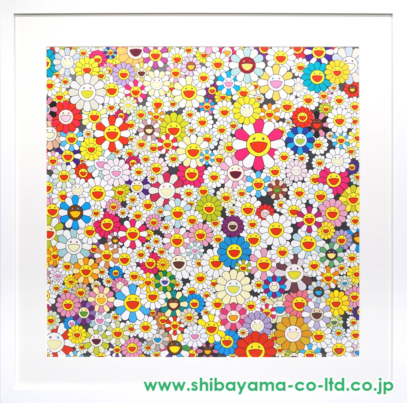 お花畑の中に顔をうずめる　村上隆 ED300 お花畑の中に顔をうずめる』村上隆 | 絵画・アート販売の