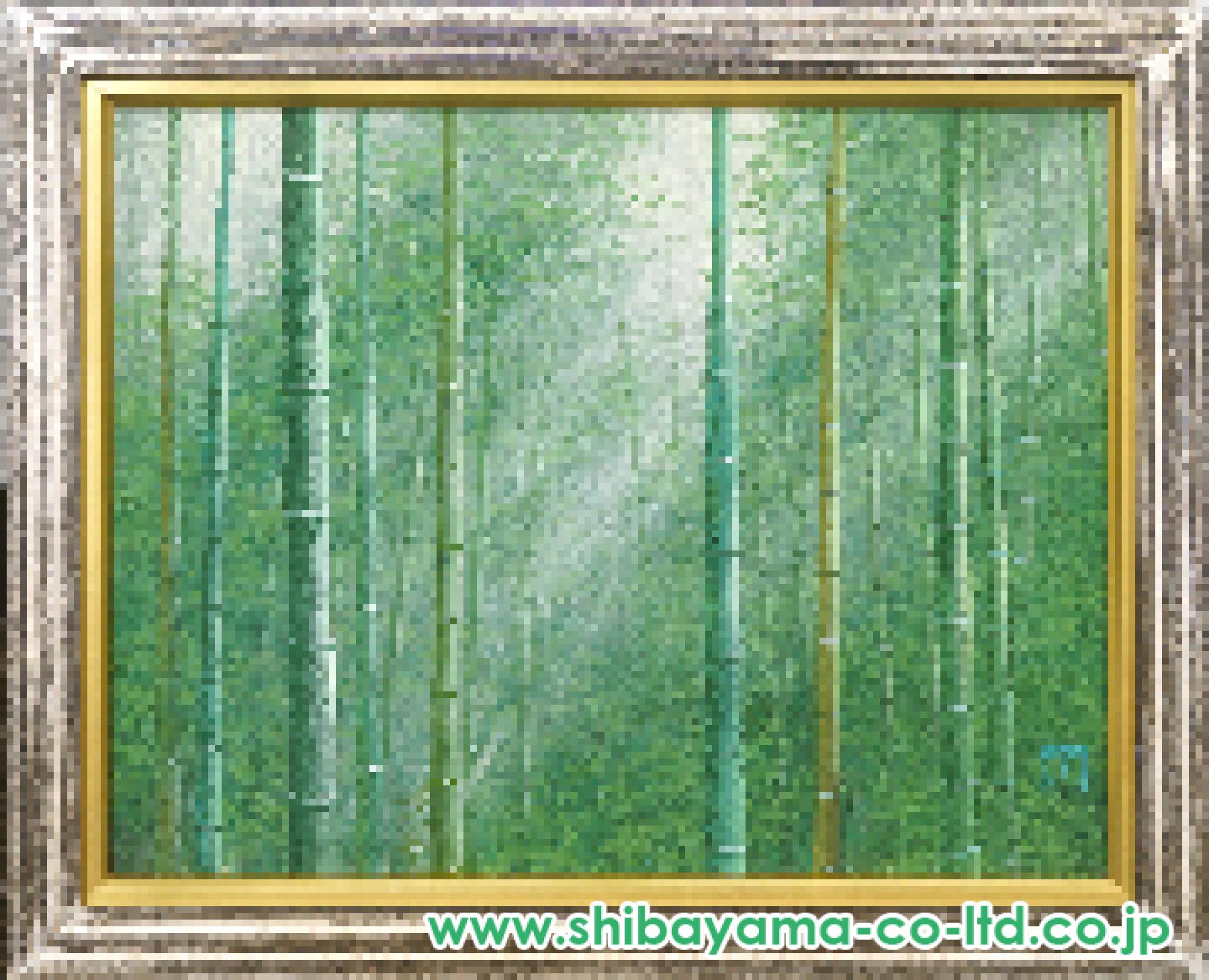 清水知道「竹林の朝」日本画 6号 :: 絵画買取・販売 - シバヤマ