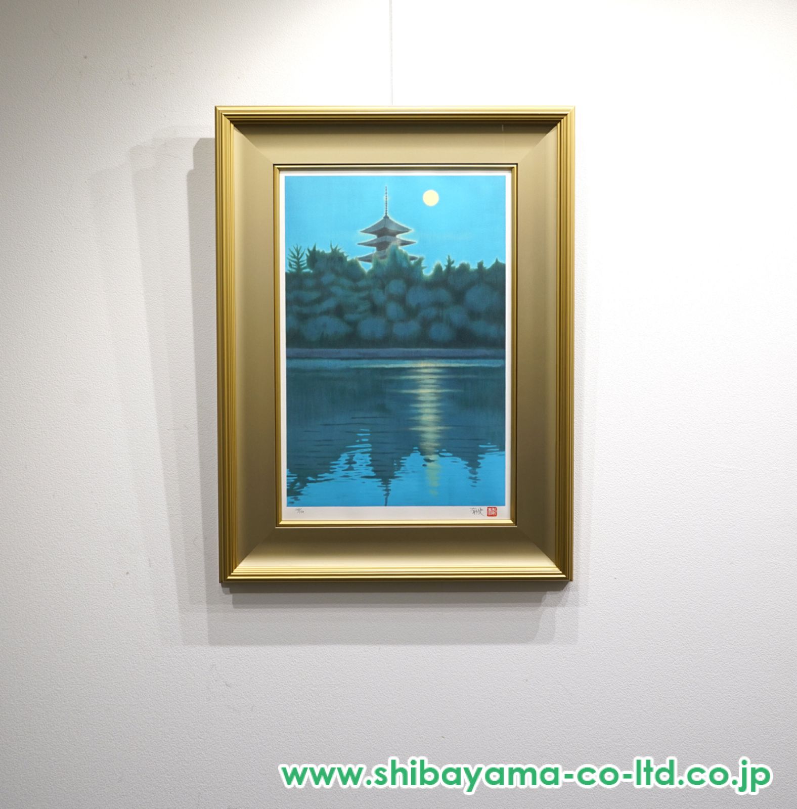 平山郁夫、興福寺の月、希少画集画、新品高級額装付 Yahoo!オークション - 平山郁夫 【興福寺の月】 希少・豪華画集