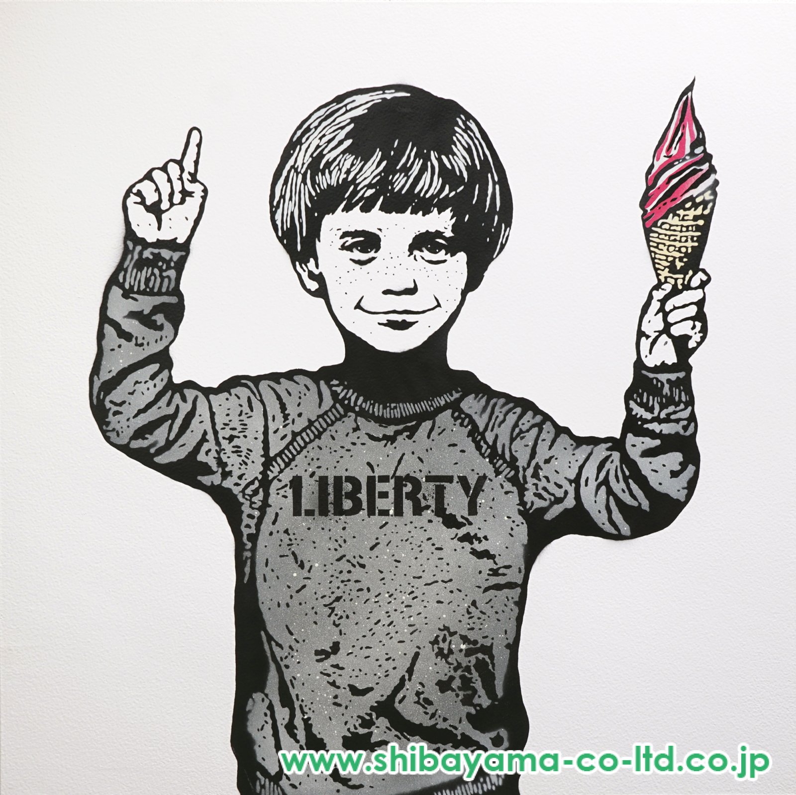 HYKRX（ヒャクラク）「liberty」ステンシル :: 絵画買取・販売