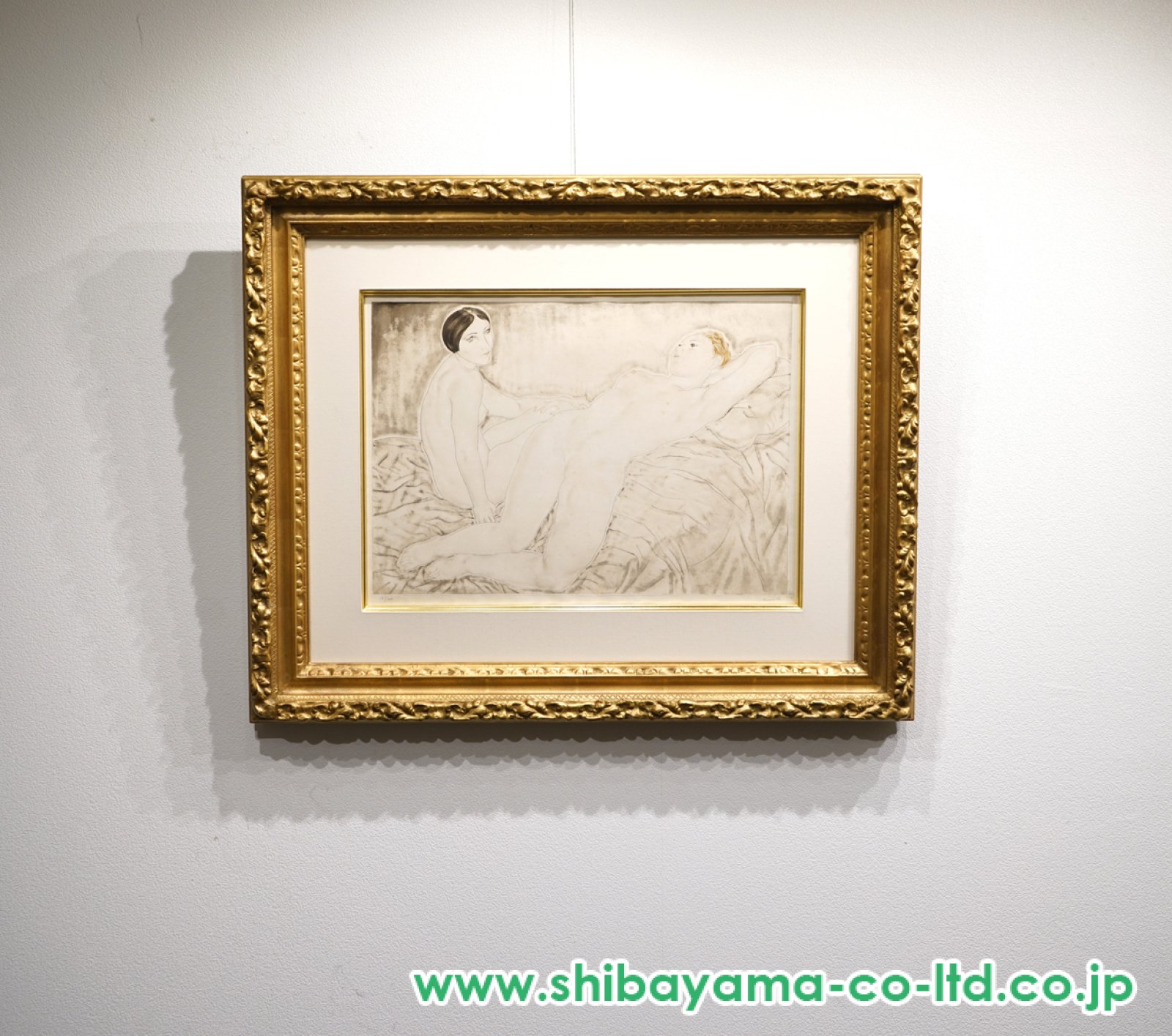 藤田嗣治、DEUX AMIES、有名画家、海外オークション超希少レゾネ 藤田嗣治、DEUX AMIES、有名画家、海外オークション超希少レゾネ