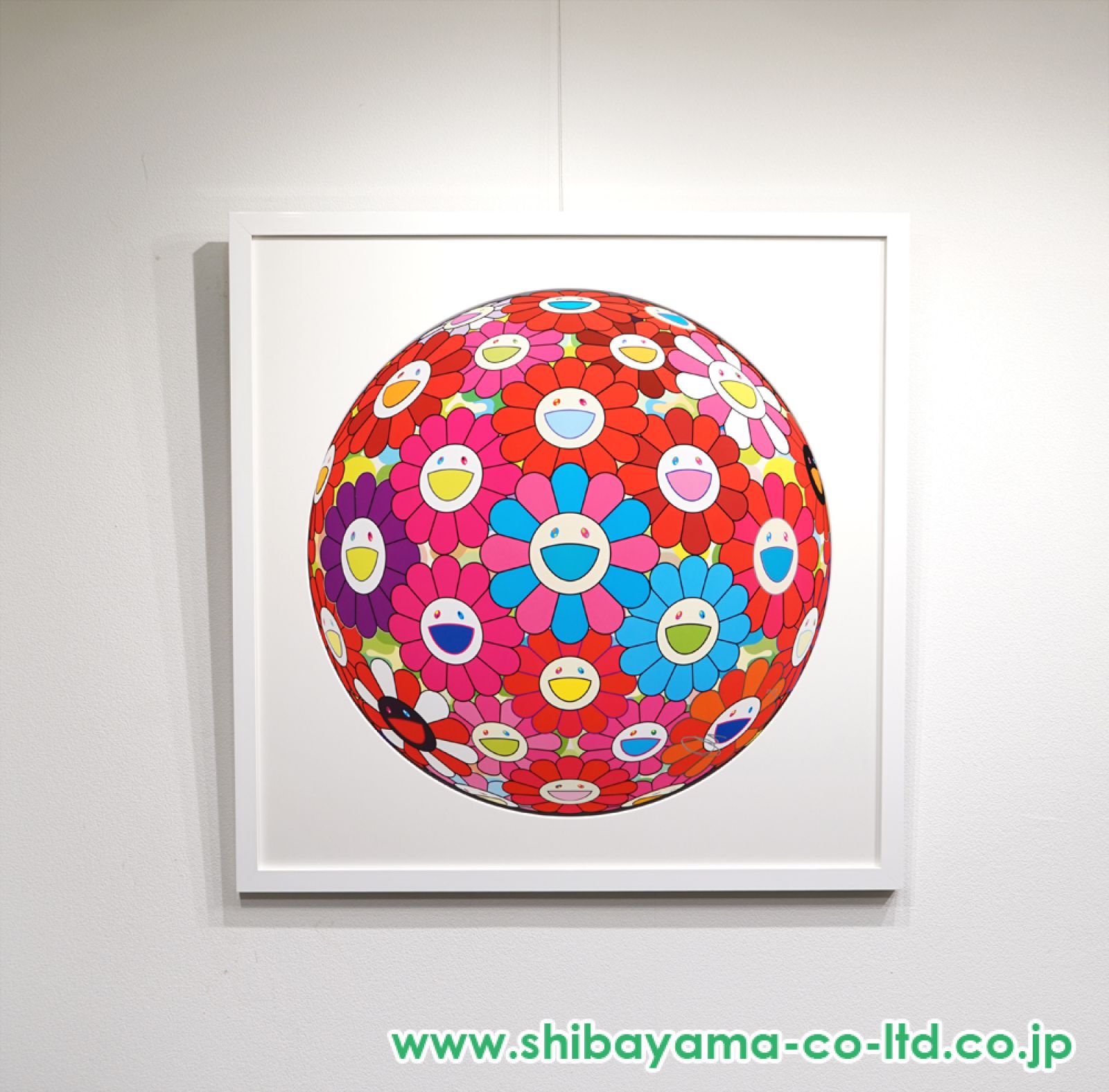 村上隆　フラワーボール3D 村上隆 フラワーボール(3D) ブラッド | 絵画など美術品の販売と