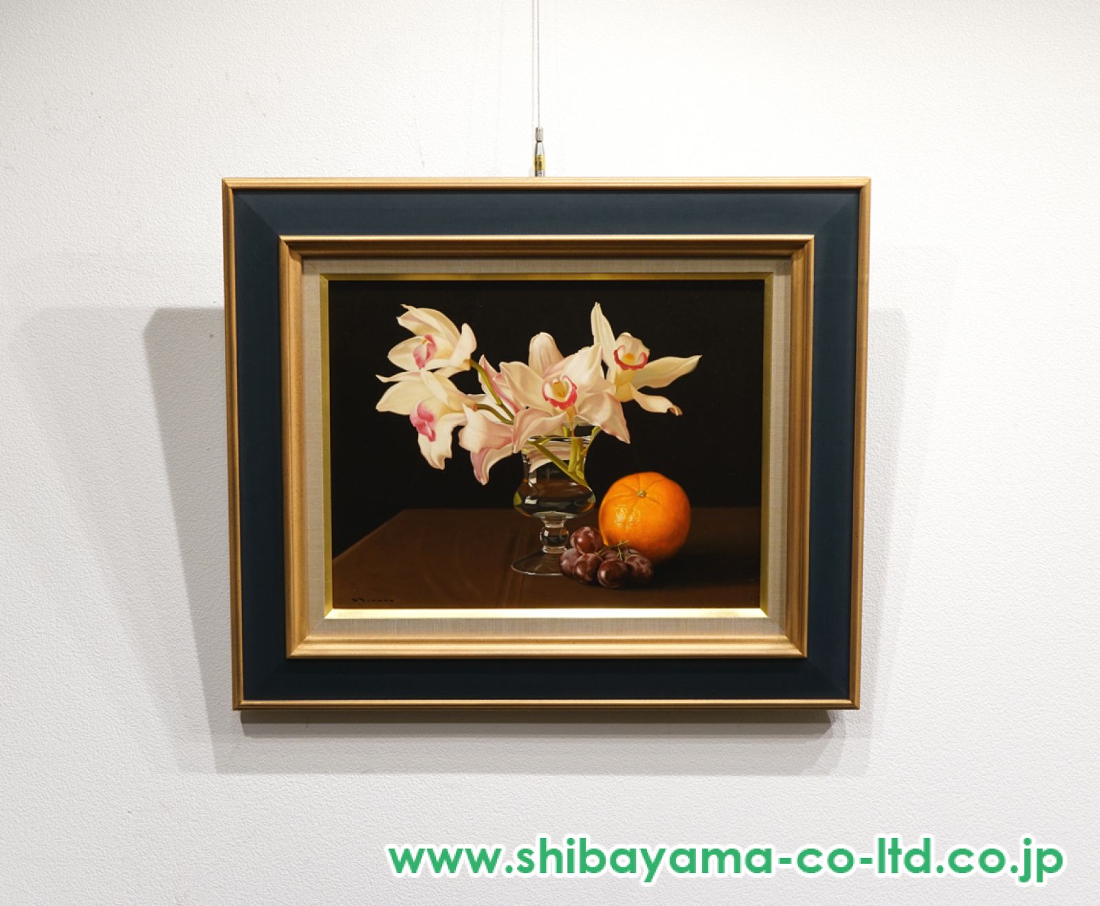 静物画　オレンジと葡萄　油彩画　サイズP6 静物画 オレンジと葡萄 油彩画 サイズP6 静物画 オレンジと葡萄