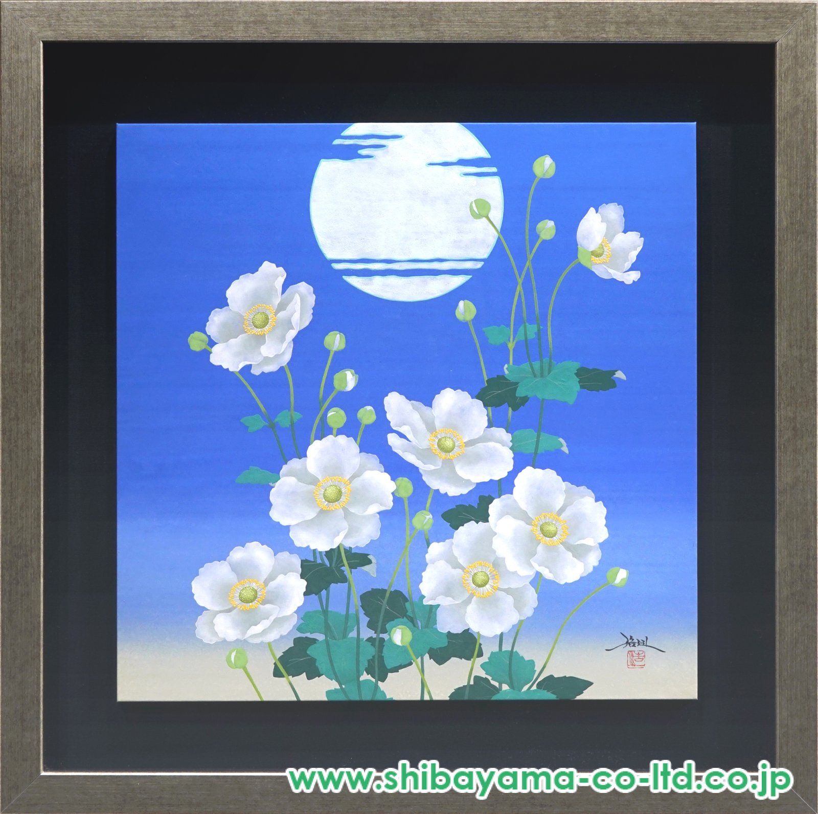 余村展 「秋明菊」 油絵・油彩画 絵画 髙橋浩規「秋明菊のおり」日本画 6号スクエア :: 絵画買取・販売