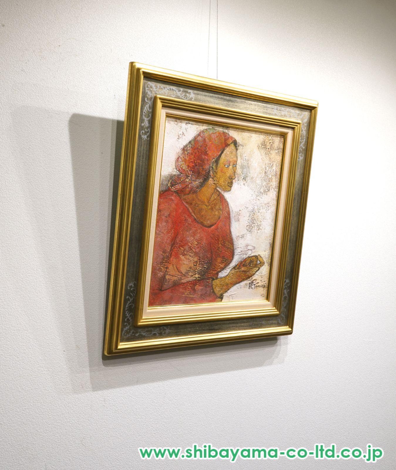 田村能里子「暑い風」油彩 8号 :: 絵画買取・販売 - シバヤマ