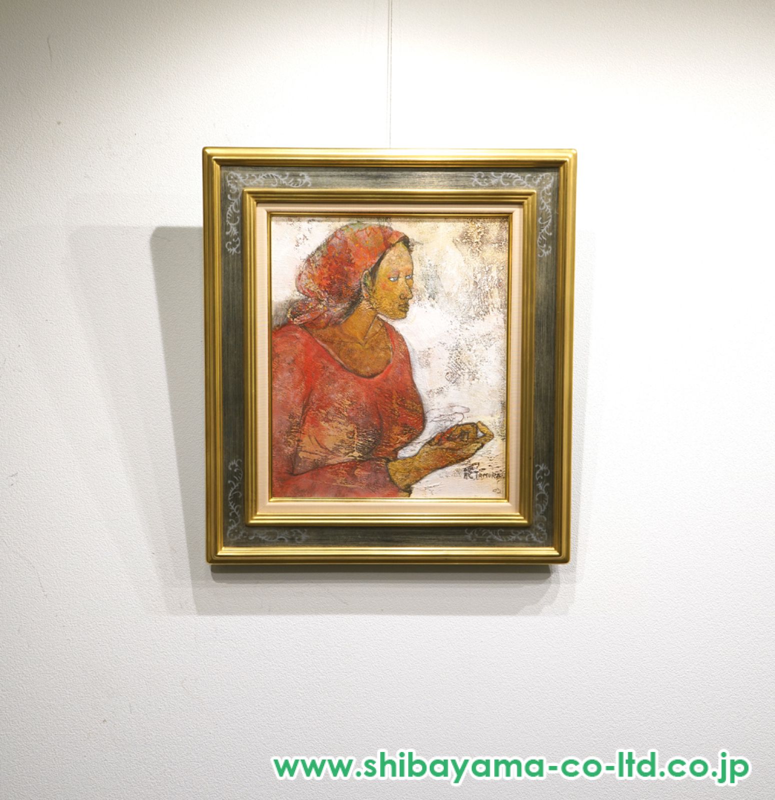 田村能里子「暑い風」油彩 8号 :: 絵画買取・販売 - シバヤマ