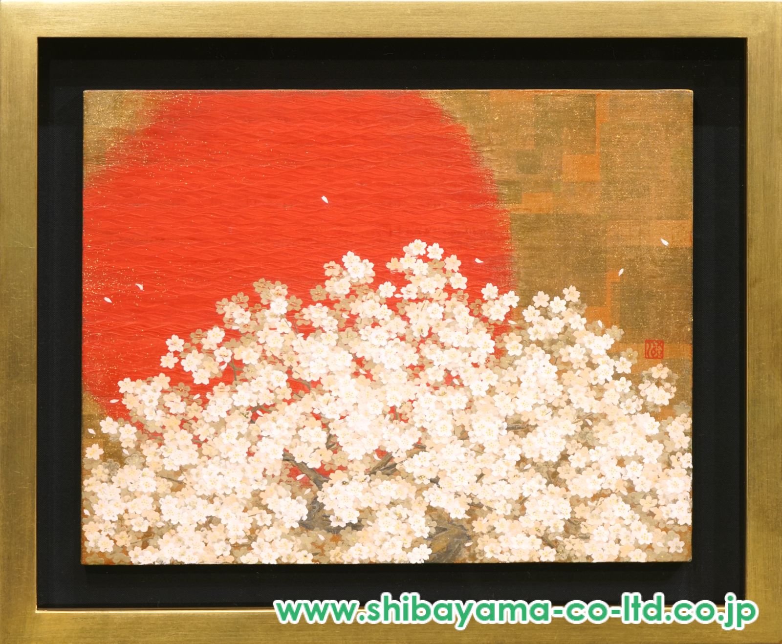 戸屋勝利「桜図」日本画 6号 :: 絵画買取・販売 - シバヤマ