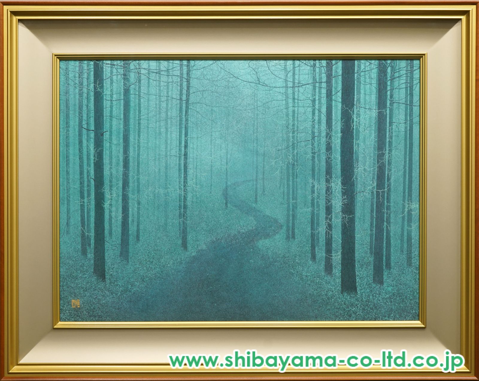 佐々木豊、【山堂】、希少な大判額装用画集より、美品、日本人画家、新品額装付 佐々木豊、【山堂】、希少な大判額装用画集より、美品、日本人
