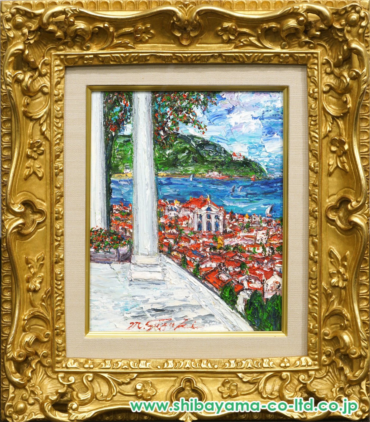 鈴木マサハル「サンタルシア」油彩 3号 :: 絵画買取・販売
