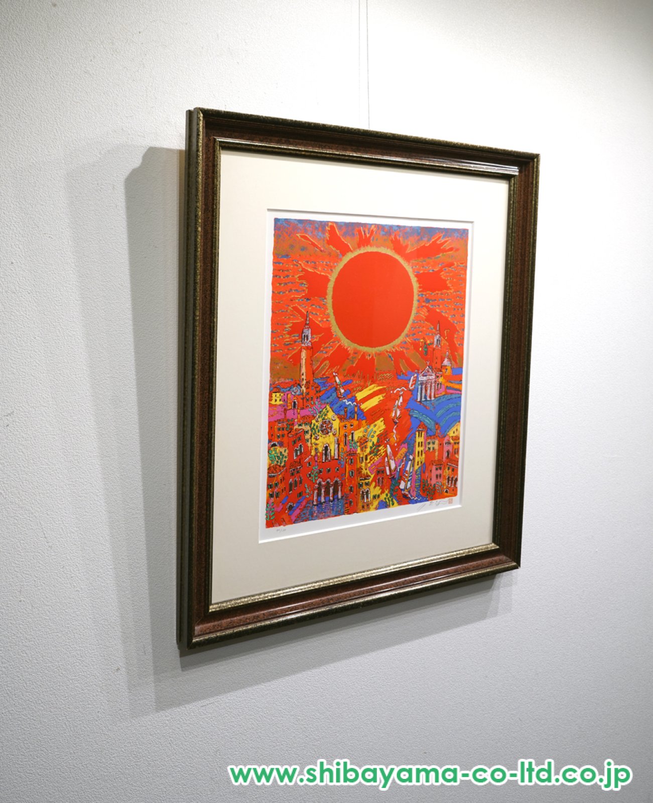 年末値下げ　絹谷幸二　を彷彿させる 絹谷幸二「黎明船出」シルクスクリーン :: 絵画買取・販売