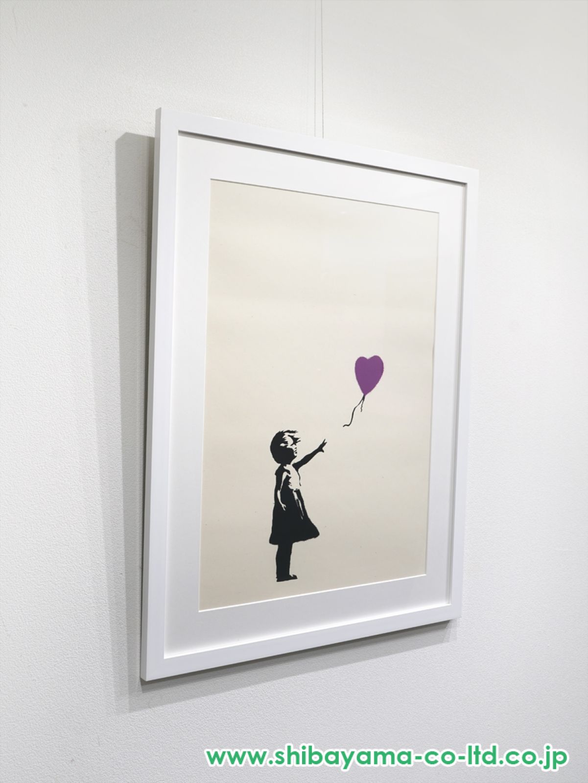 Banksy - Girl with balloon （風船と少女・紫・ED） Banksy - Girl with balloon （風船と少女・紫・ED） - メルカリ