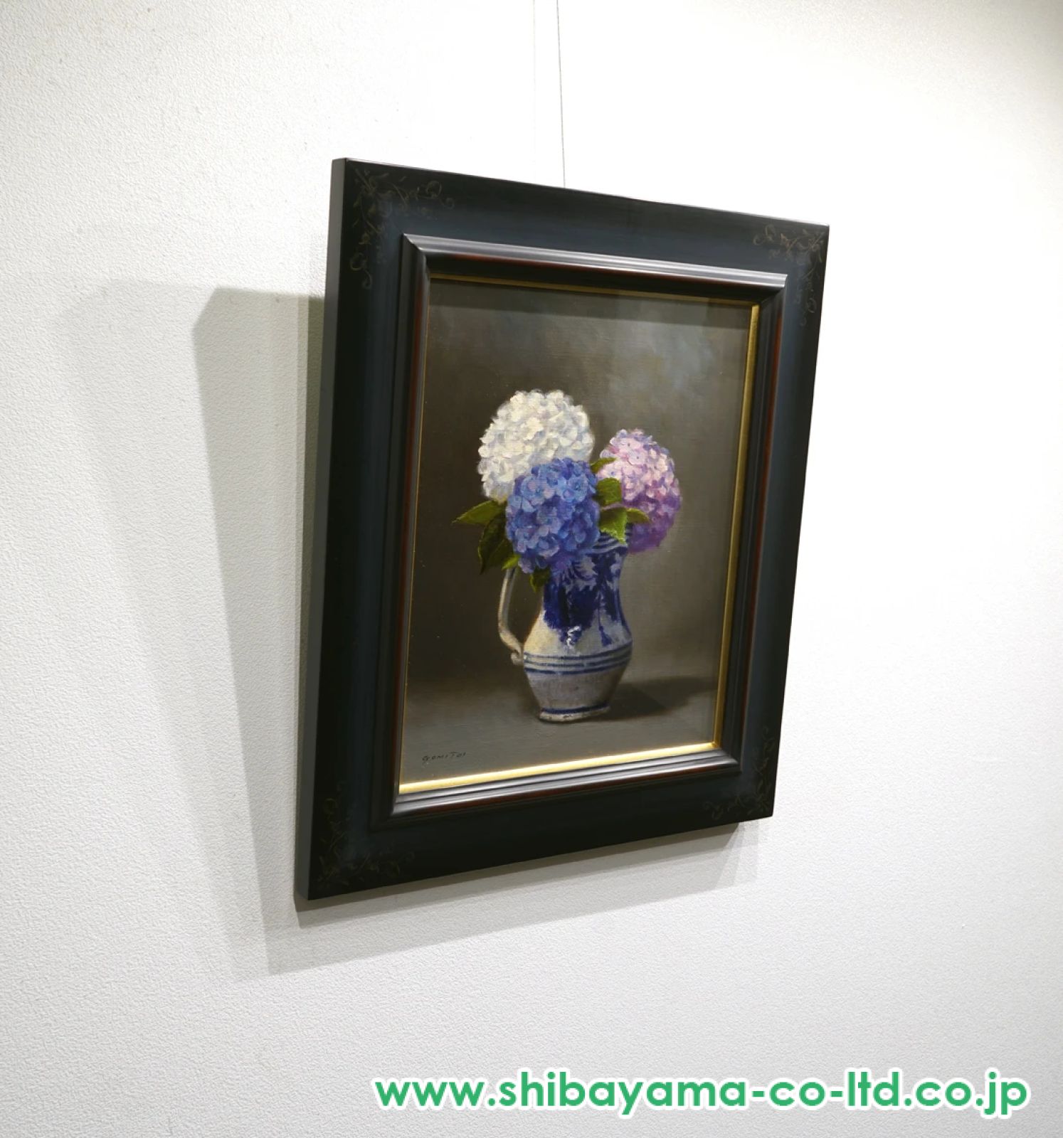 【真作保証】五味悌四郎「ペルシヤ鉢の桃」油彩8号 直筆サイン 真筆 額装 絵画 真作保証】五味悌四郎「ペルシヤ鉢の桃」油彩8号 直筆サイン 真筆