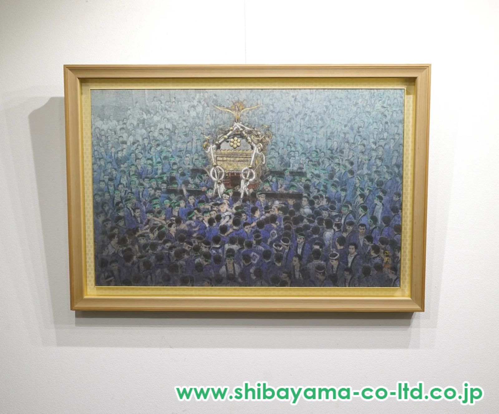 宮廻正明「鳥越」日本画 40号 :: 絵画買取・販売 - シバヤマ