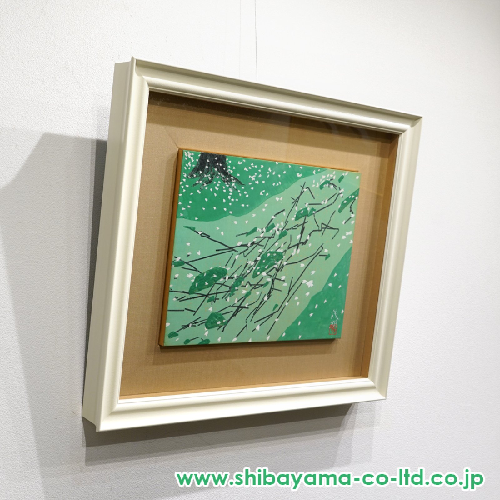 八木幾朗「桜」日本画 6号 :: 絵画買取・販売 - シバヤマ