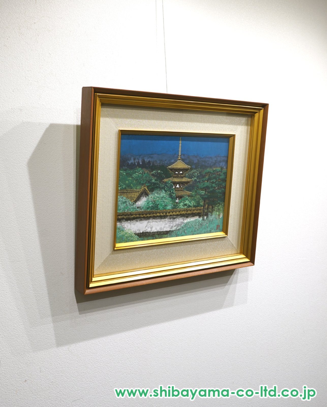後藤純男「緑映大和」日本画 6号 :: 絵画買取・販売 - シバヤマ