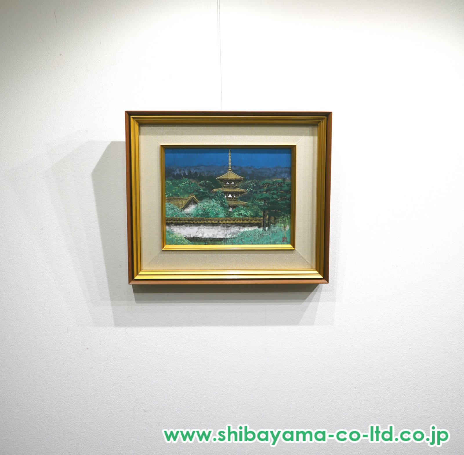 後藤純男「緑映大和」日本画 6号 :: 絵画買取・販売 - シバヤマ