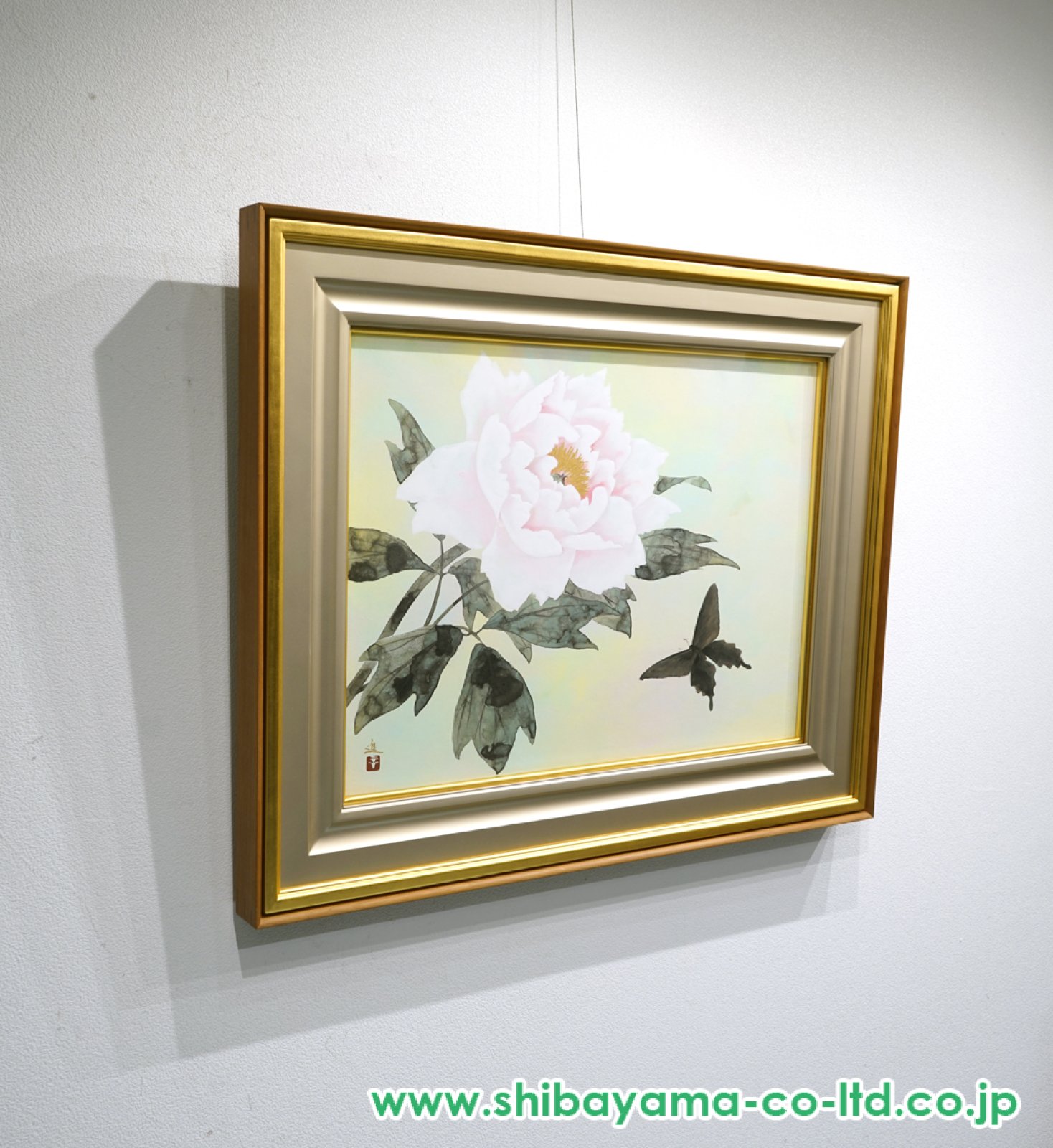 ART - 牧進 紅薔薇 紙本彩色10号 静物画 花 共シール 日本画 原画 絵画 真作保証 牧進 紅薔薇 紙本彩色10号 静物画 花 共シール 日本画 原画 絵画