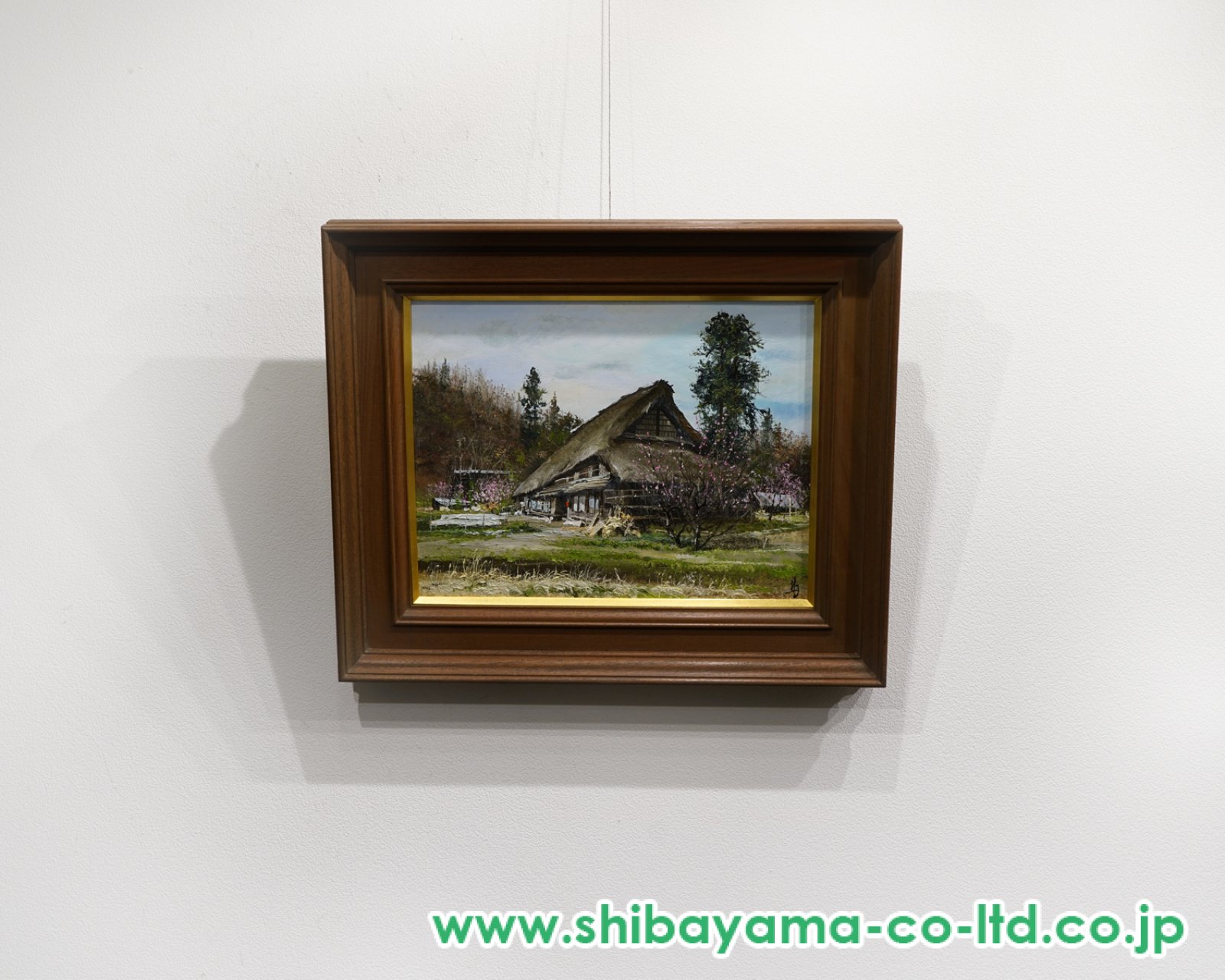 林喜市郎「西多摩早春」油彩 6号 :: 絵画買取・販売 - シバヤマ