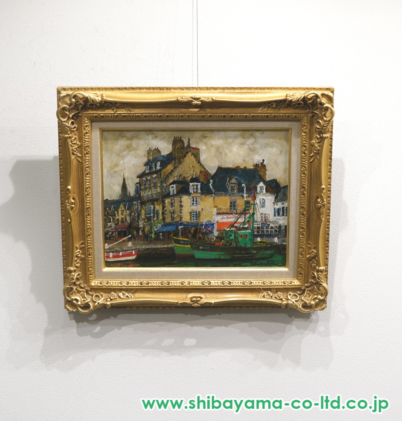 児玉幸雄「クロアジックの港」油彩 6号 :: 絵画買取・販売