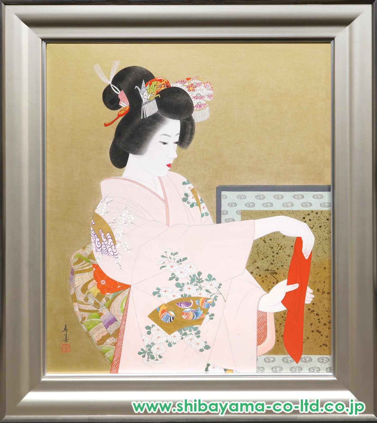 立石春美「澄心」日本画 30号 :: 絵画買取・販売 - シバヤマ