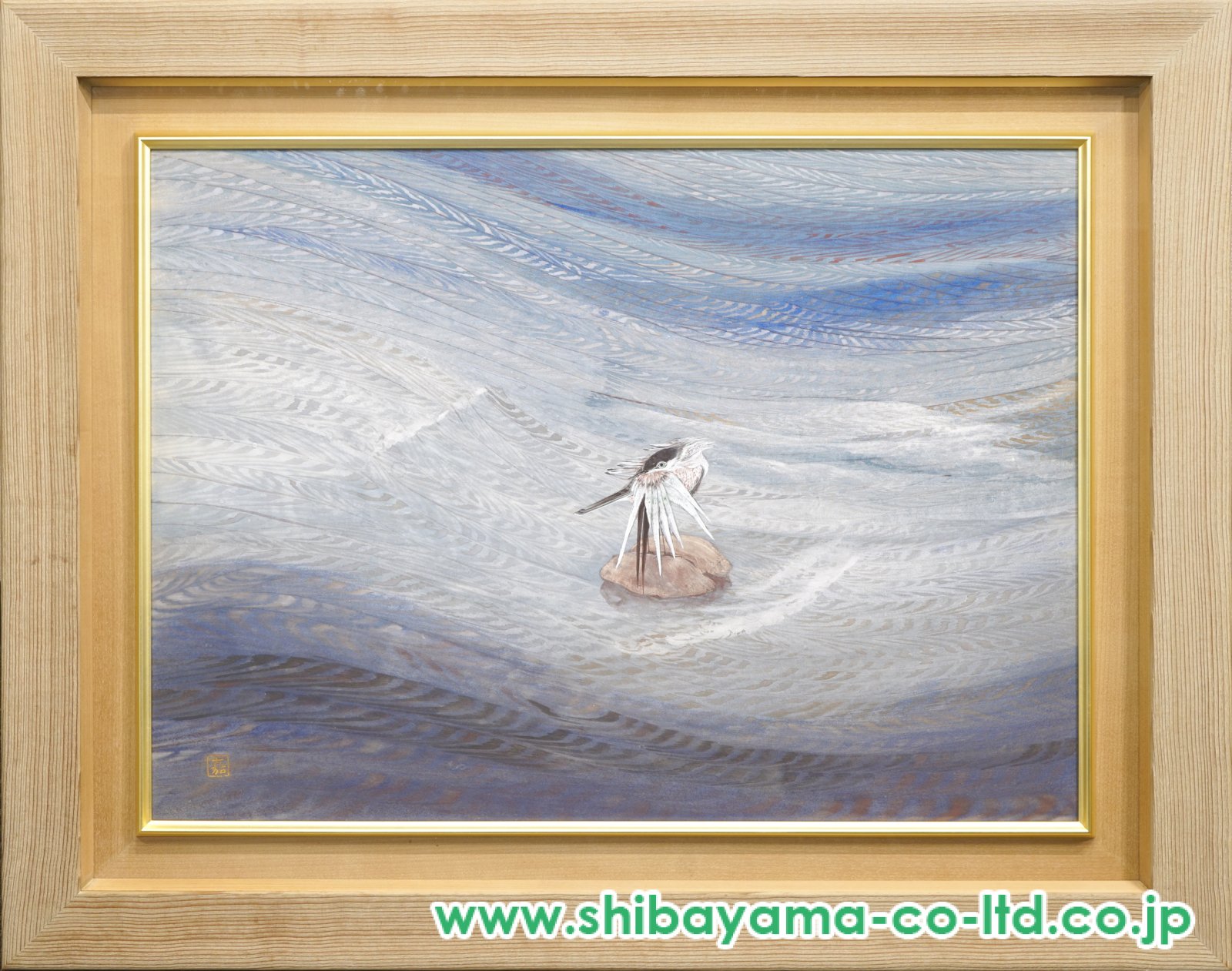 中野嘉之『まゆみと柄長』日本画【真作保証】 絵画 中野嘉之『まゆみと柄長』日本画【真作保証】 絵画