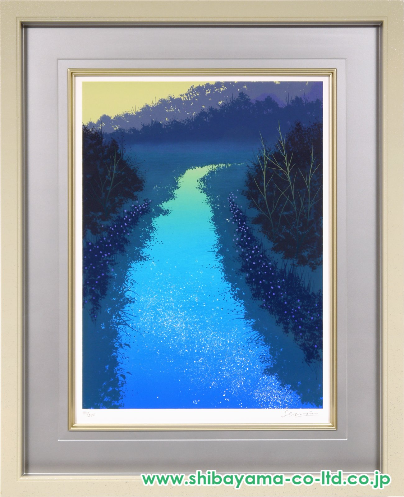 ❤️美品❤️リャド　絵画　静かなる水面　額付き ❤️美品❤️リャド 絵画 静かなる水面 額付き ❤️美品❤️リャド