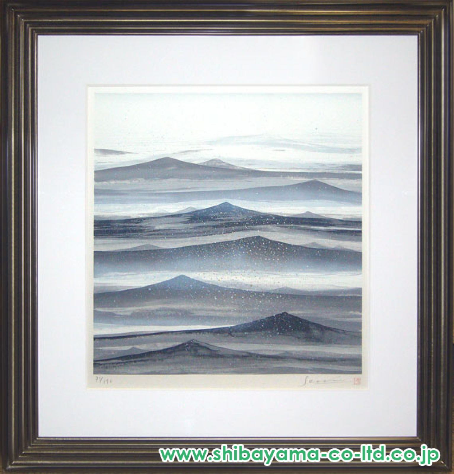 千住博「タイドウォーターⅡ」リトグラフ :: 絵画買取・販売