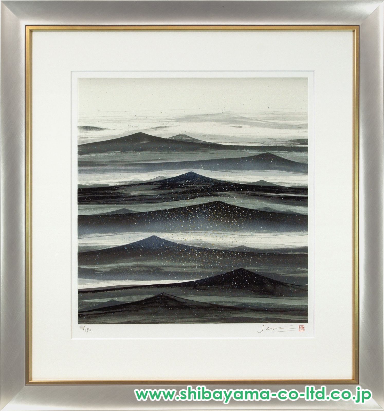 絵画 リトグラフ 海辺2 千住博「タイドウォーターⅡ」リトグラフ :: 絵画買取・販売