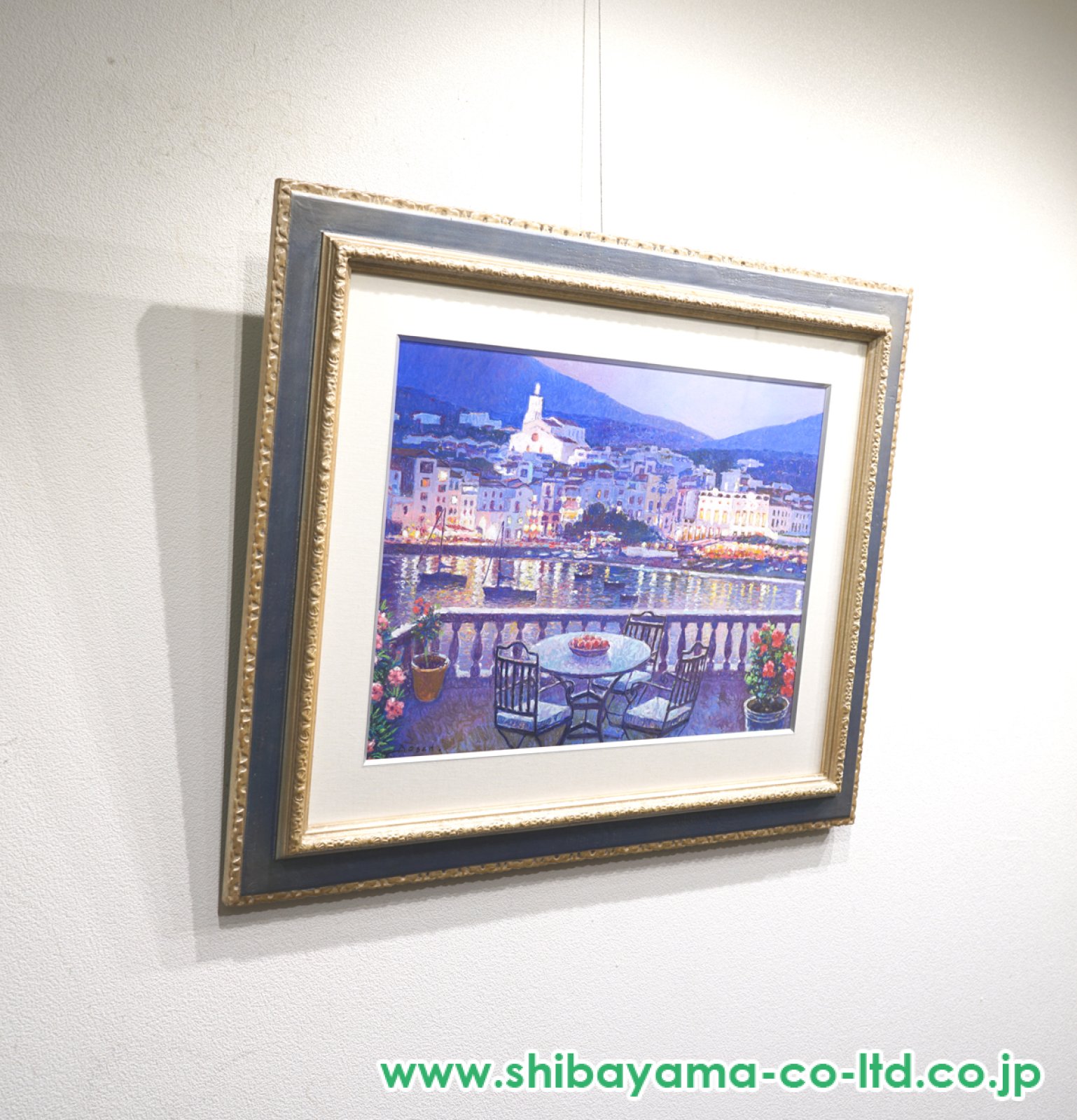 フランシスコ・ボッシュ「夏至の日のテラス」油彩 10号 :: 絵画買取