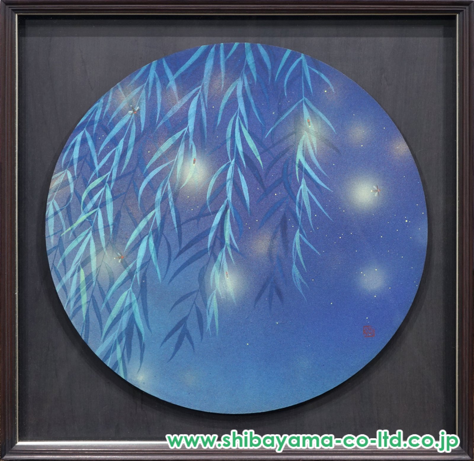 名古屋剛志「夜ヲ灯ス」日本画 6号 :: 絵画買取・販売 - シバヤマ