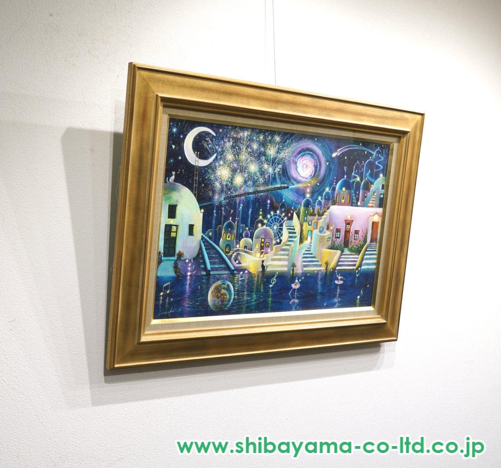 【真作】絵画　油彩4号　陽だまりの洋館　光と色彩が踊る風景画　Y37 真作】絵画 油彩4号 陽だまりの洋館 光と色彩が踊る風景