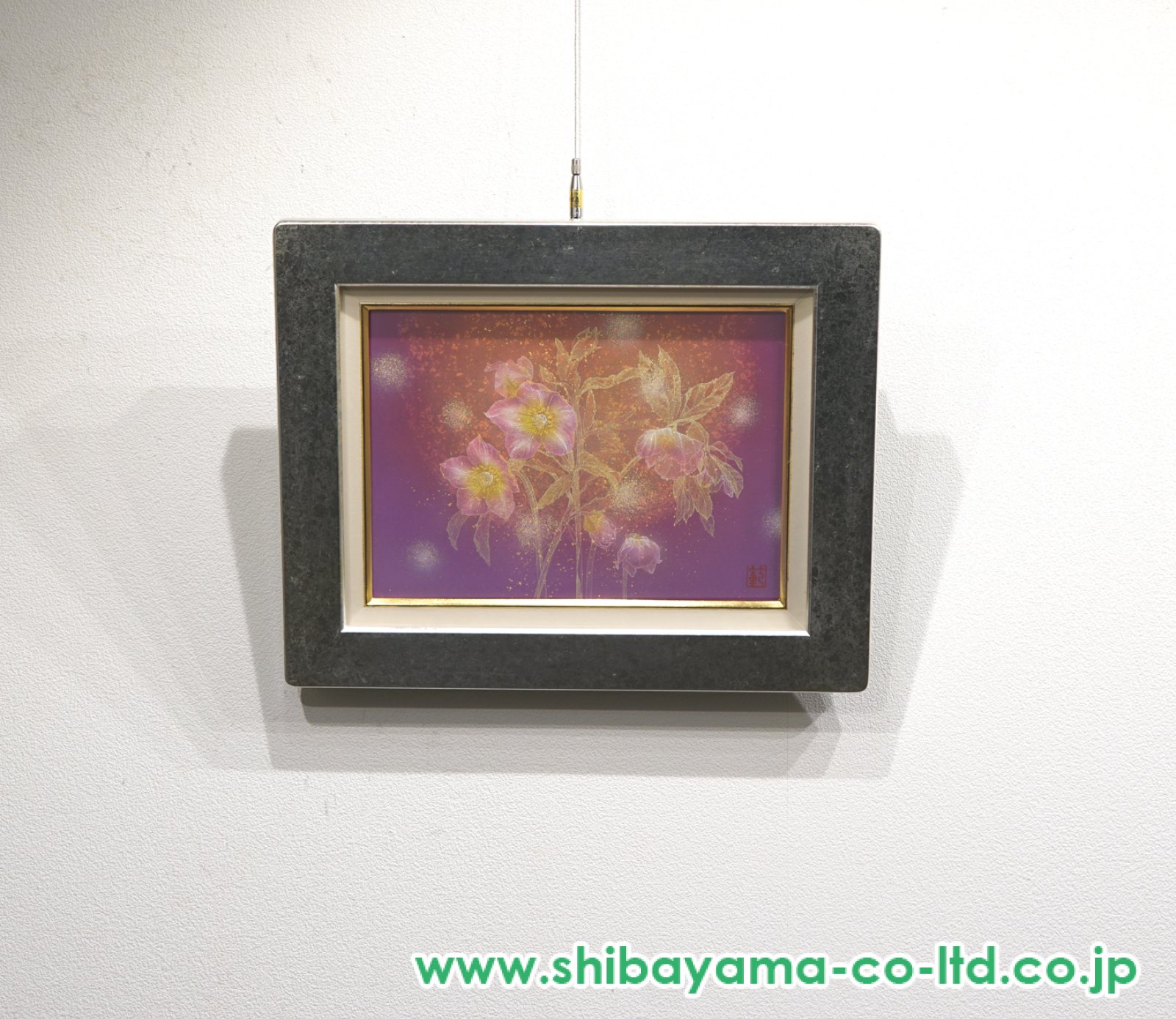 小林範之「ゆりかごの花」日本画 4号 :: 絵画買取・販売 - シバヤマ