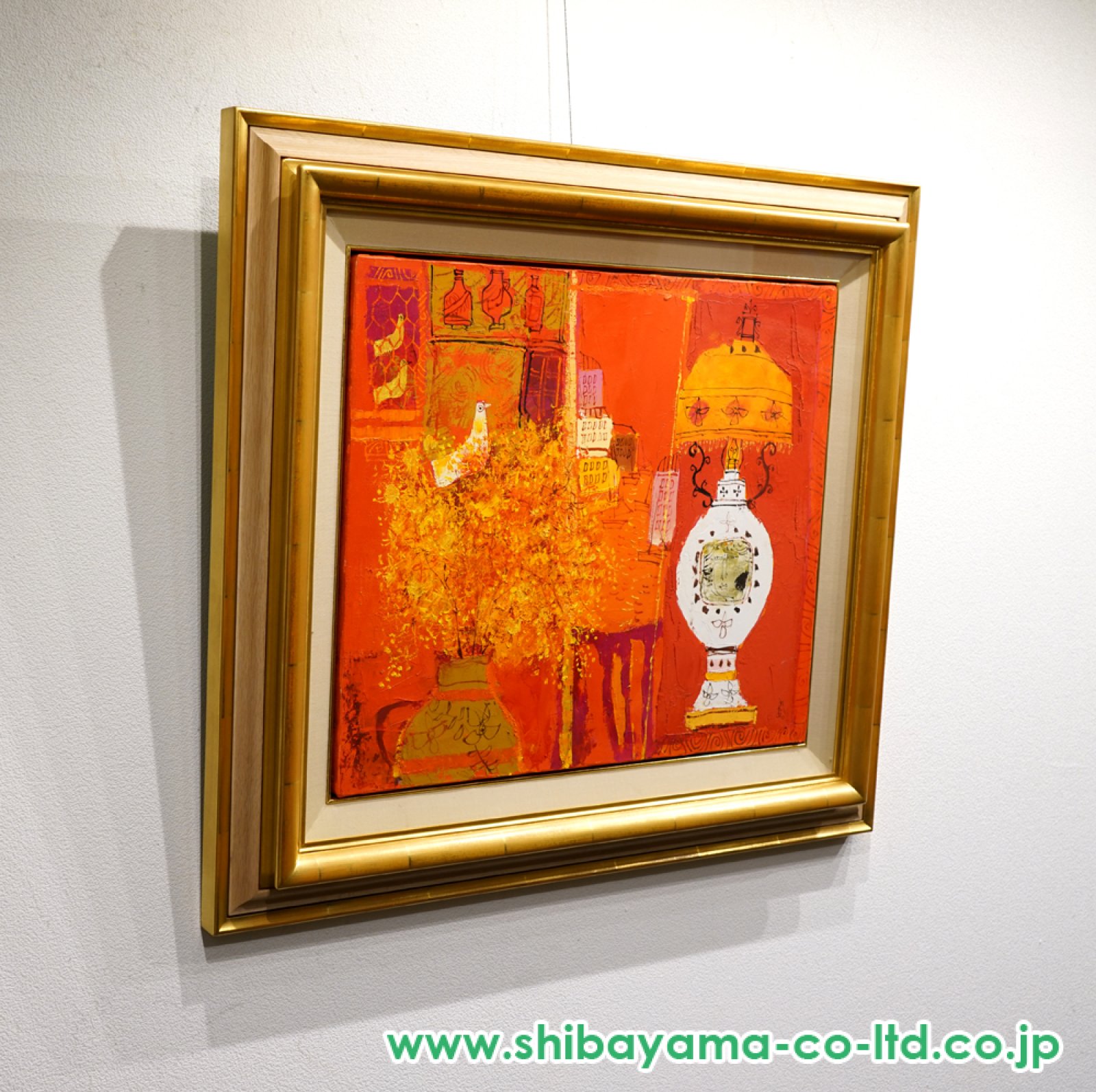 早川義孝「アトリエの中で」油彩 10号 :: 絵画買取・販売 - シバヤマ