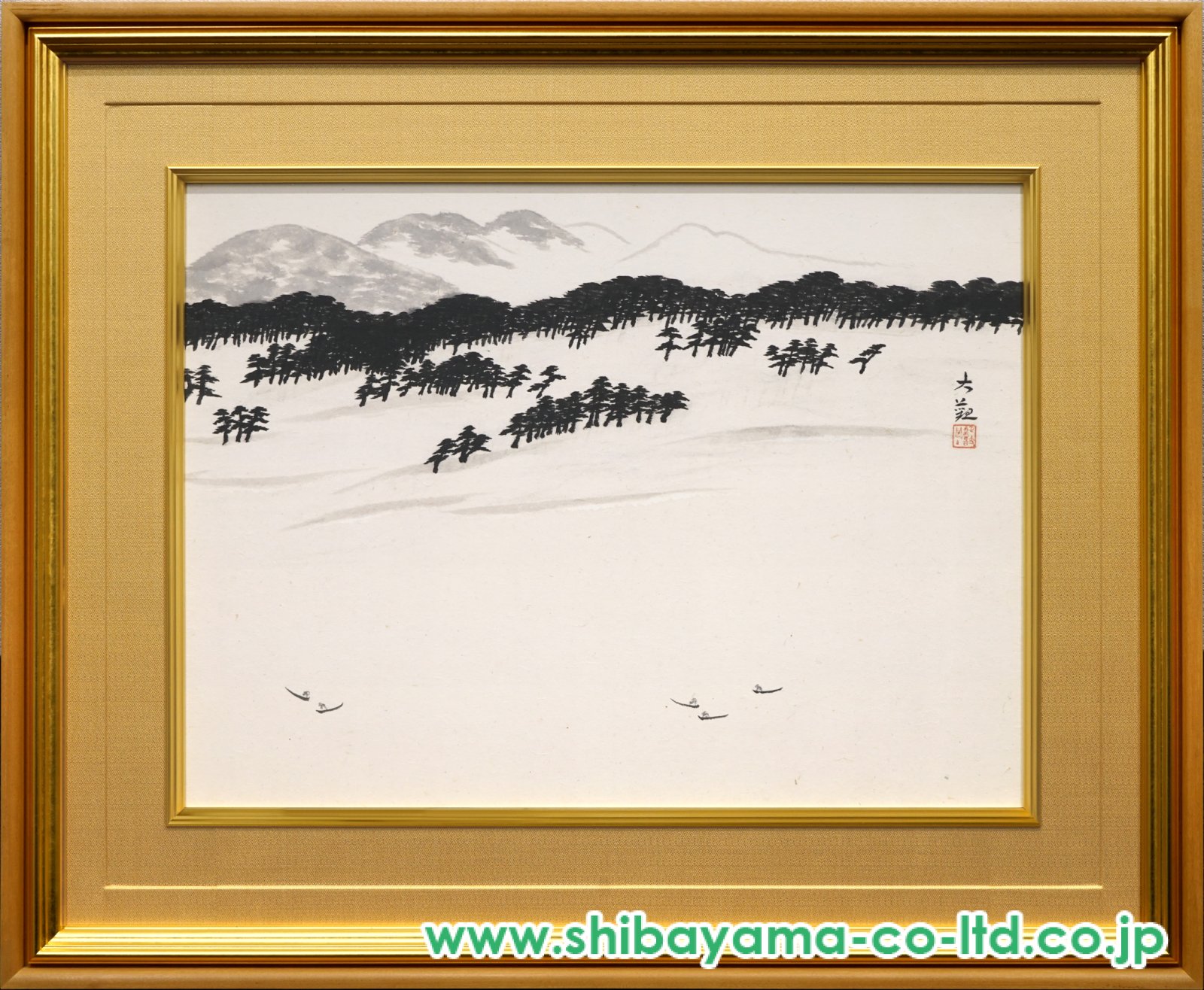 横山大観「春之海」日本画 :: 絵画買取・販売 - シバヤマ