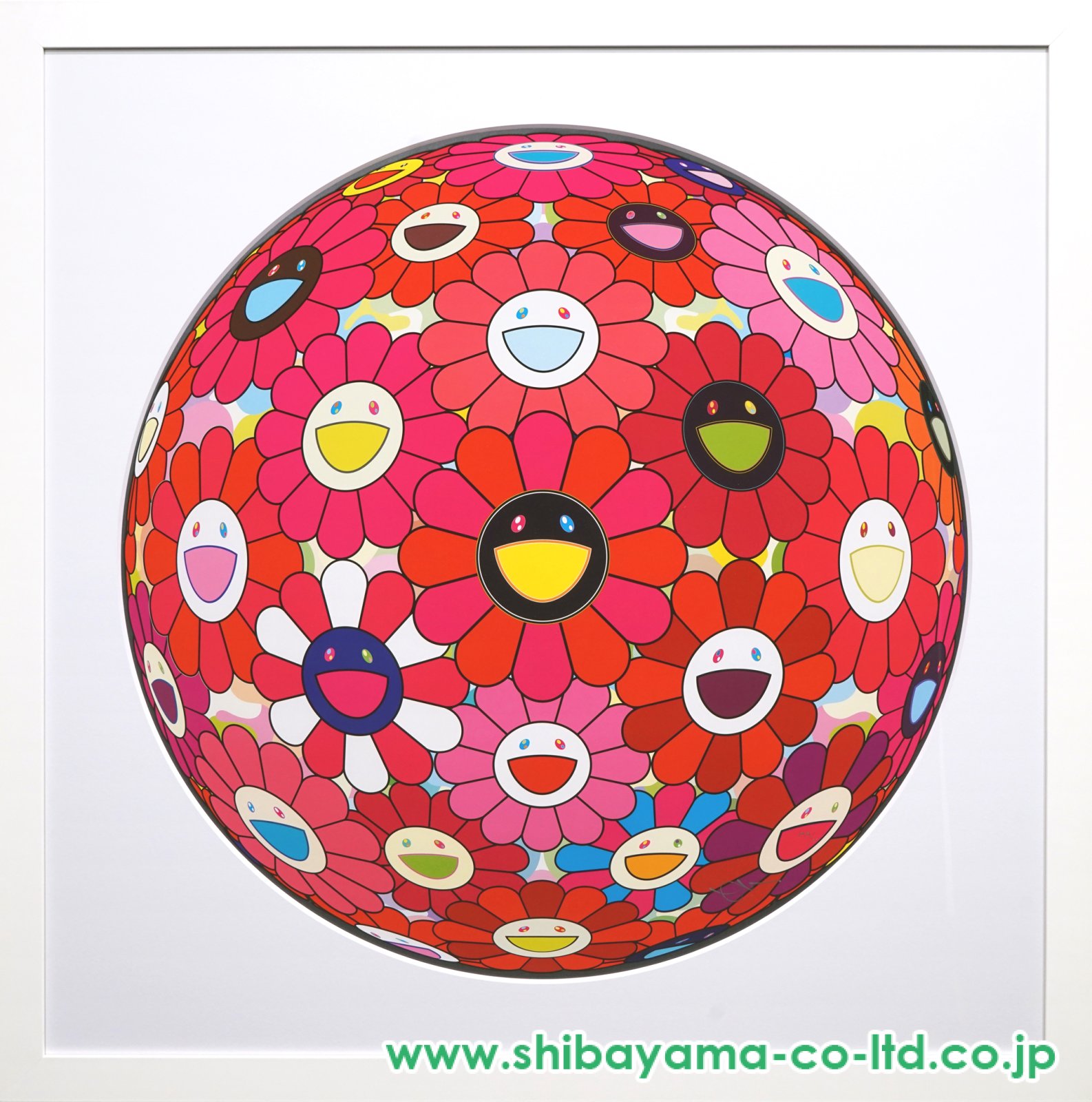 フラワーボール(3D) ピンク 村上隆 版画 フラワーボール(3D) 手探りの真理Flowerball (3D) Groping for the