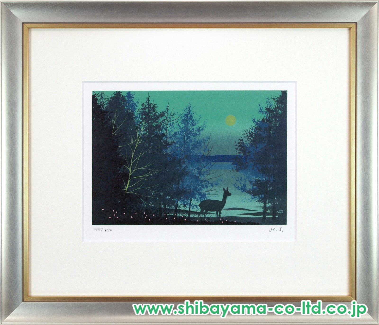 千住博「月満ちる」リトグラフ :: 絵画買取・販売 - シバヤマ