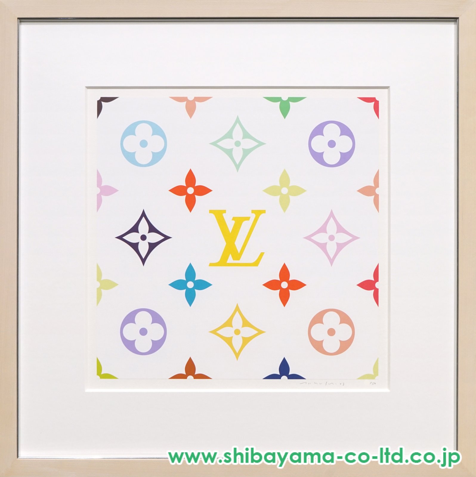 村上隆「SUPERFLAT Monogram（lemon)」シルクスクリーン :: 絵画買取